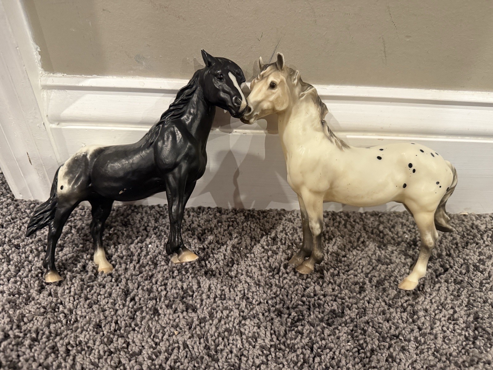 VINTAGE‼️ Breyer Grey Appaloosa Roan Horse Lot Of 2 VINTAGE‼️ Breyer Grey Appaloosa Roan Horse Lot Of 2