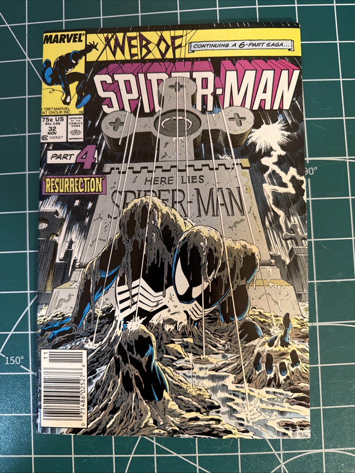 Web of Spider-Man #32 (1987) Spider-Man Newsstand Variant NM- Mike Zeck Kraven Web of Spider-Man #32 (1987) Spider-Man Newsstand Variant NM- Mike Zeck Kraven