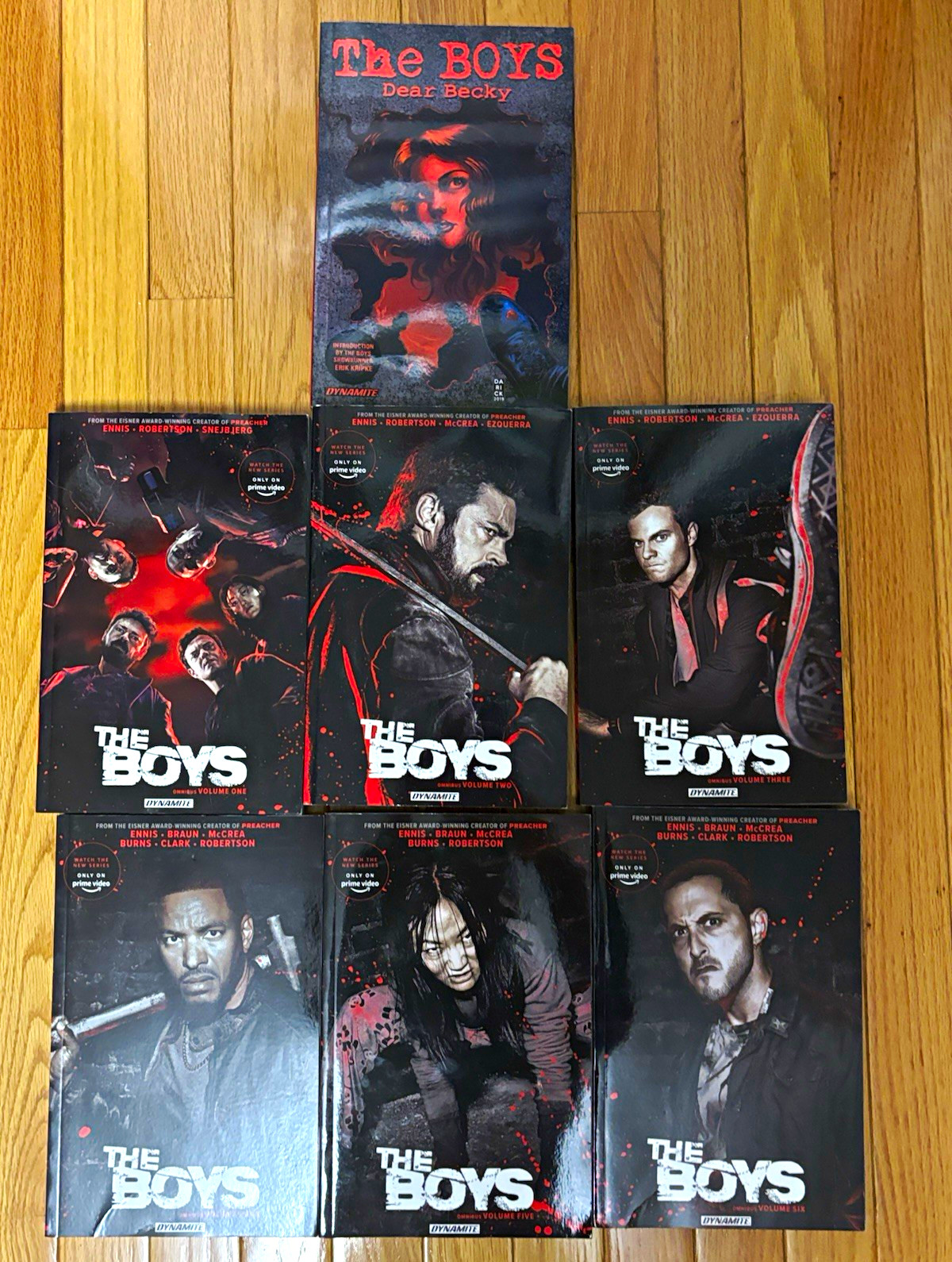 The Boys Omnibus Lot Vol 1-6 + Dear Becky by Garth Ennis & Darick Robertson The Boys Omnibus Lot Vol 1-6 + Dear Becky by Garth Ennis & Darick Robertson
