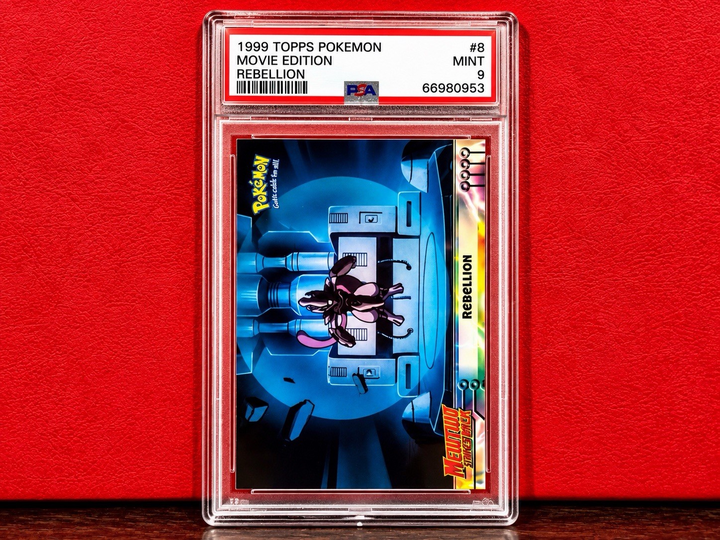 Topps Pokémon (1999) Movie Edition Rebellion #8 Mewtwo PSA 9 Topps Pokémon (1999) Movie Edition Rebellion #8 Mewtwo PSA 9
