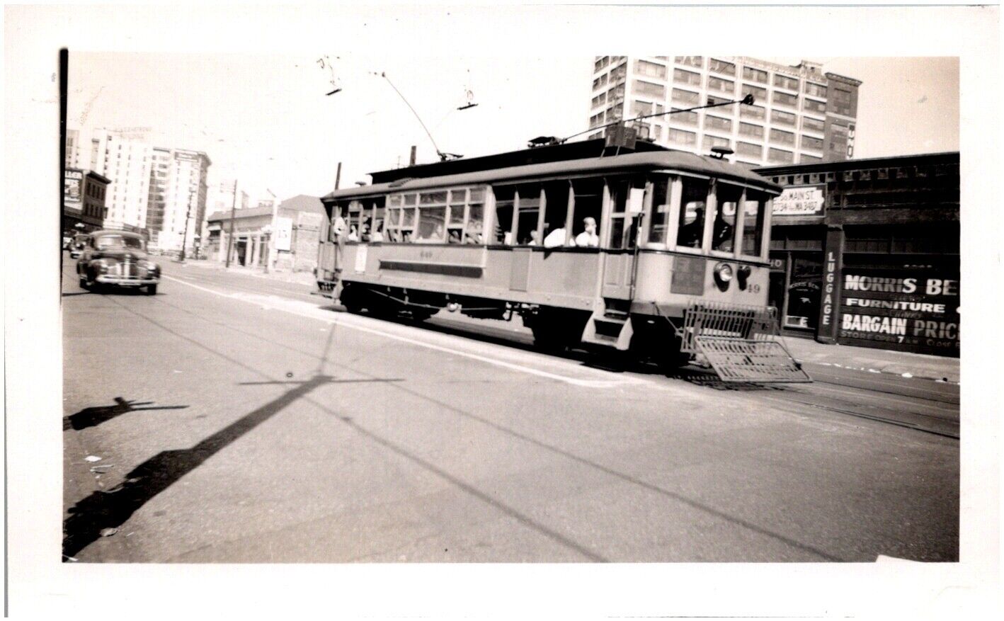 Los Angeles Railway Streetcar #49 LARy Line California Transit 1940s Photo