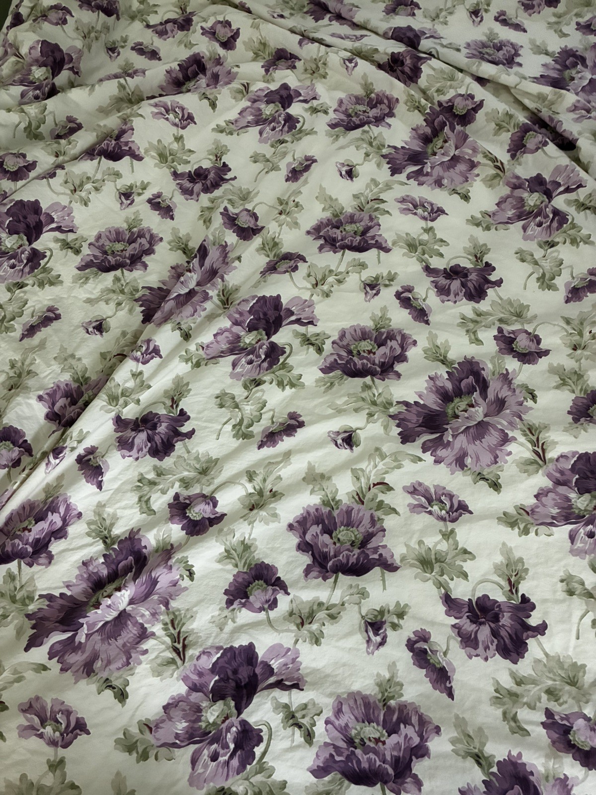 Vtg Ralph Lauren Violette King Fitted Sheet Collectible Rare purple flowers EUC Vtg Ralph Lauren Violette King Fitted Sheet Collectible Rare purple flowers EUC