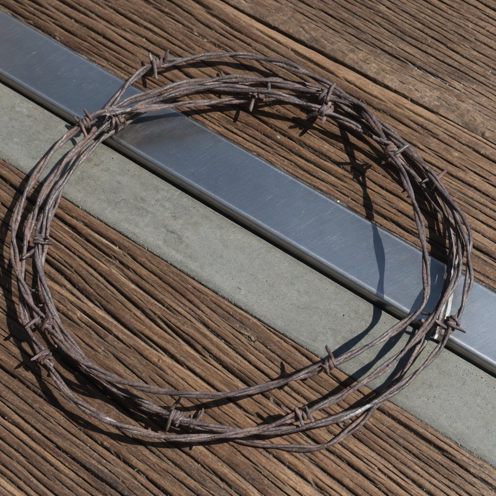 Vintage Rusty 4 Point Barbed Wire 10 Ft. Roll Rustic Western Decor Crafting Art Vintage Rusty 4 Point Barbed Wire 10 Ft. Roll Rustic Western Decor Crafting Art