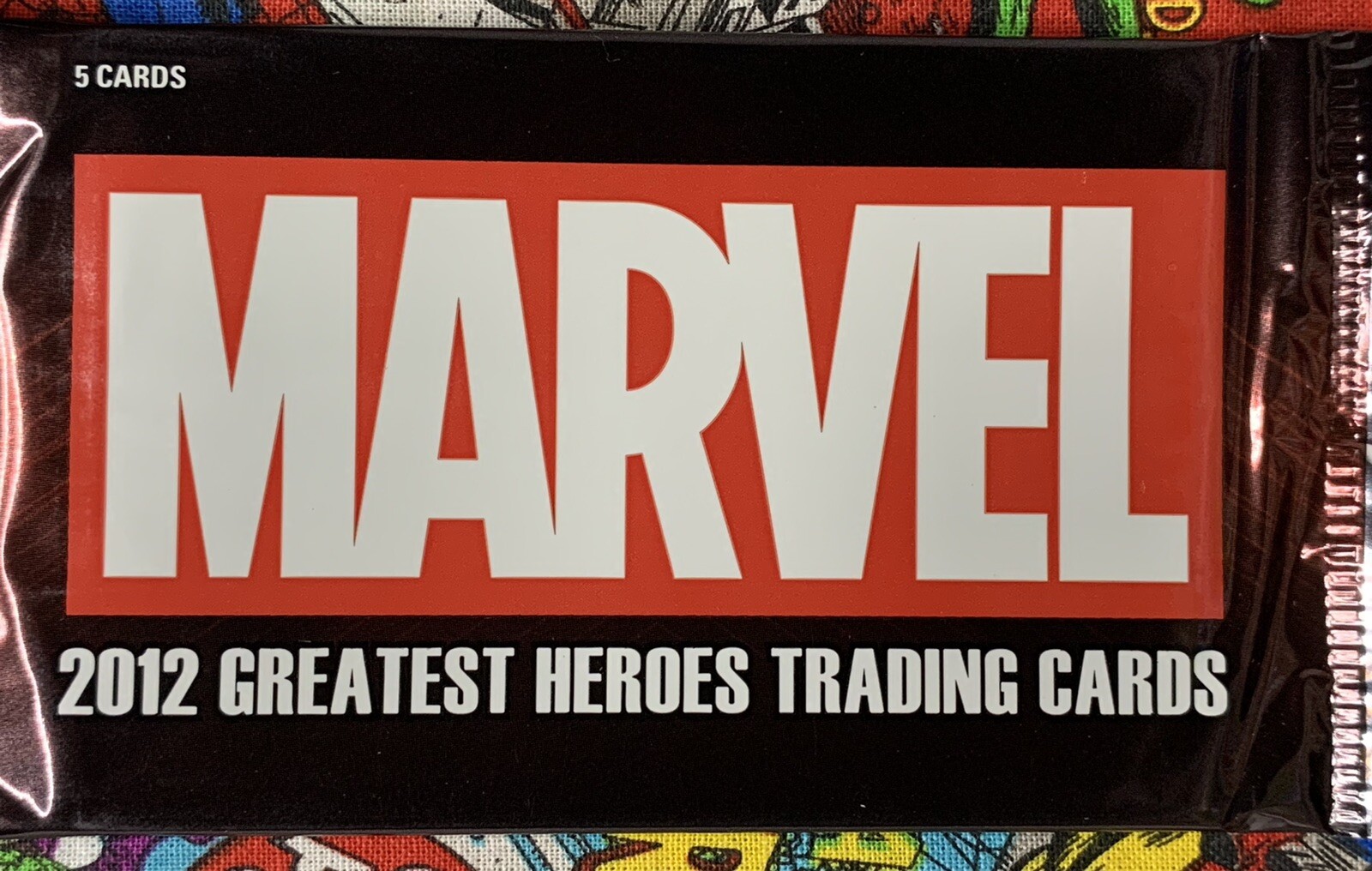 (1) 2012 Marvel Greatest Heroes Sealed Pack (1) 2012 Marvel Greatest Heroes Sealed Pack