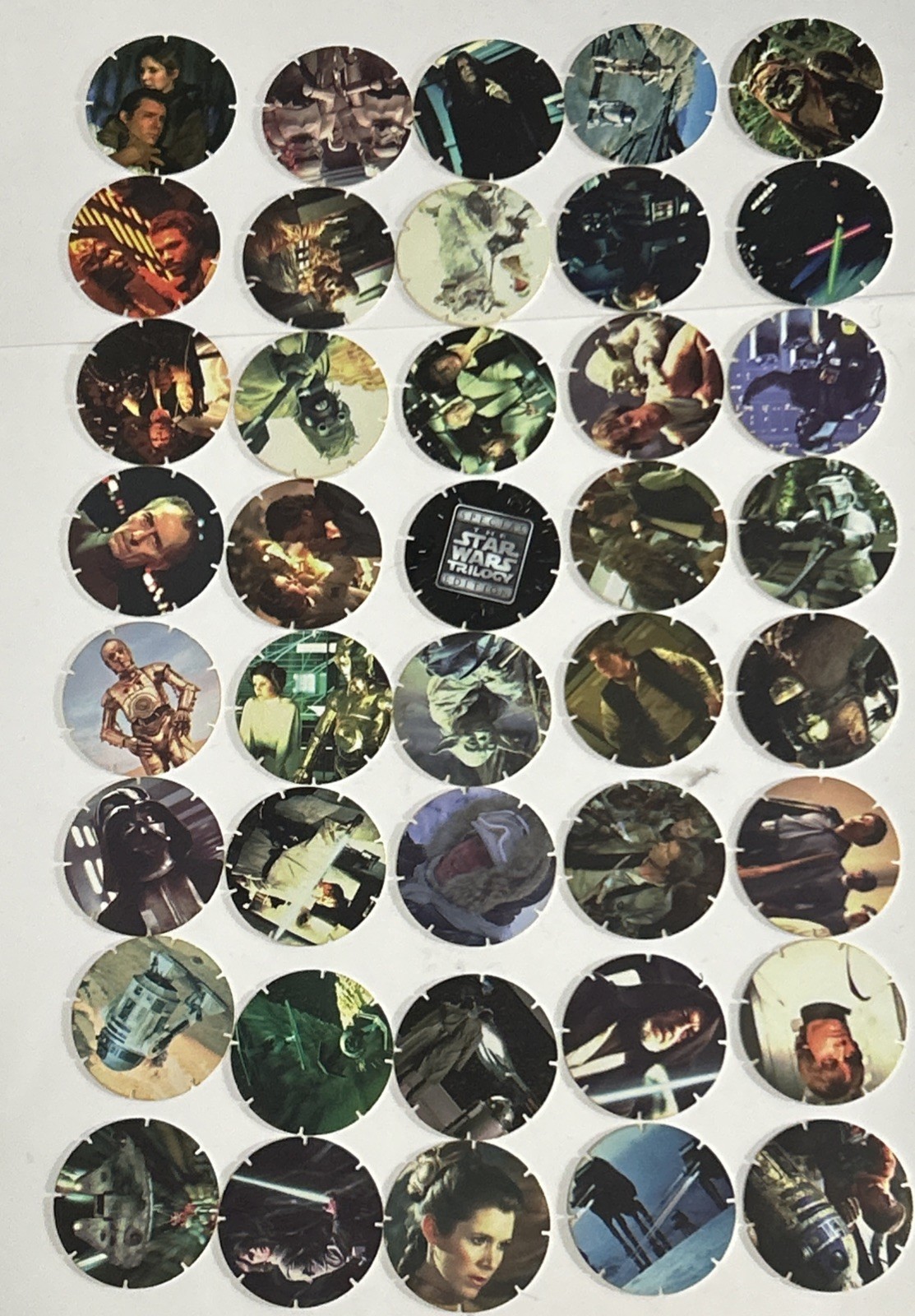 Vtg 1996 Star Wars Tazos Walkers Pogs British Food Trilogy Set 1-39, 50 Vtg 1996 Star Wars Tazos Walkers Pogs British Food Trilogy Set 1-39, 50