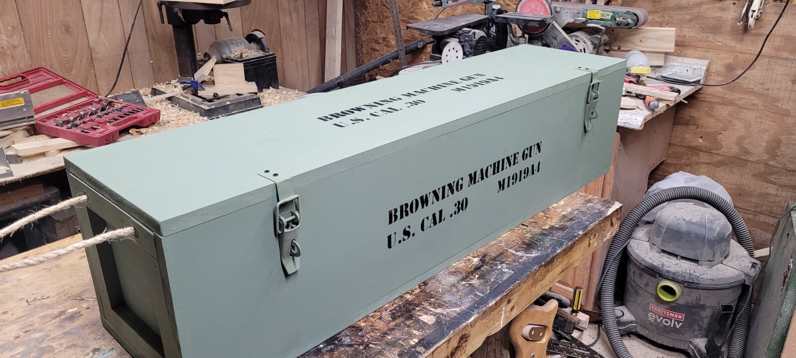 M1919A4 transit case/ wooden crate M1919A4 transit case/ wooden crate