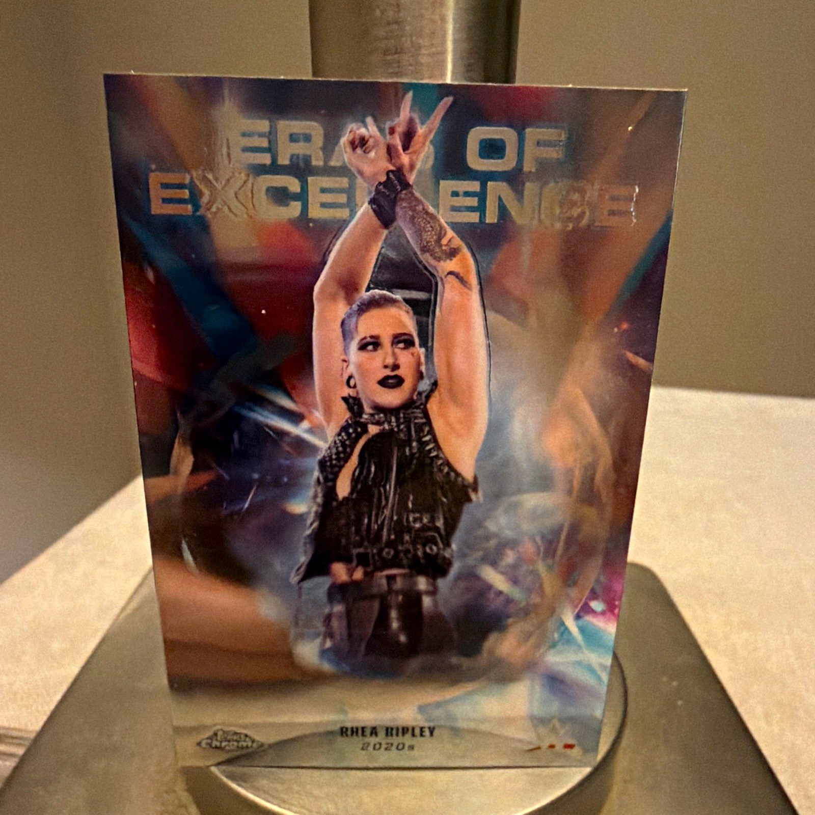 Topps 2020 WWE Eras of Excellence Rhea Ripley Insert Card #ERA-27 Topps 2020 WWE Eras of Excellence Rhea Ripley Insert Card #ERA-27