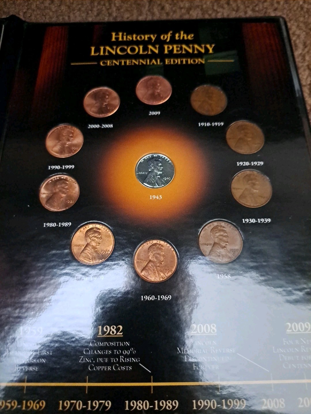 THE HISTORY OF THE LINCOLN PENNY - CENTENNIAL EDITION THE FRANKLIN MINT THE HISTORY OF THE LINCOLN PENNY - CENTENNIAL EDITION THE FRANKLIN MINT
