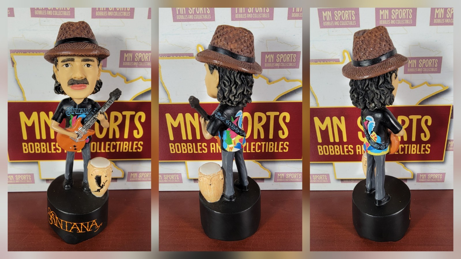 Carlos Santana Bobblehead 2008 2009 River Of Colors Mexican American Guitarist Carlos Santana Bobblehead 2008 2009 River Of Colors Mexican American Guitarist