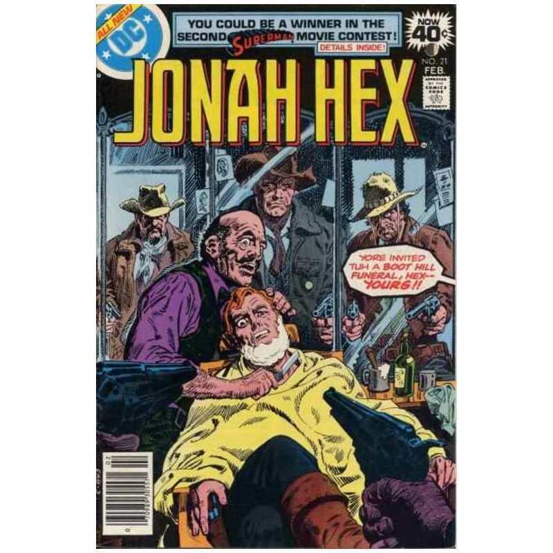 Jonah Hex (1977 series) #21 in Fine minus condition. DC comics [r&