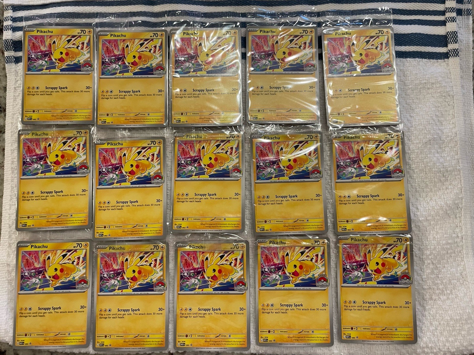 Pokemon Pikachu Promo 093 Lot Of 15 Sealed Pokemon Pikachu Promo 093 Lot Of 15 Sealed