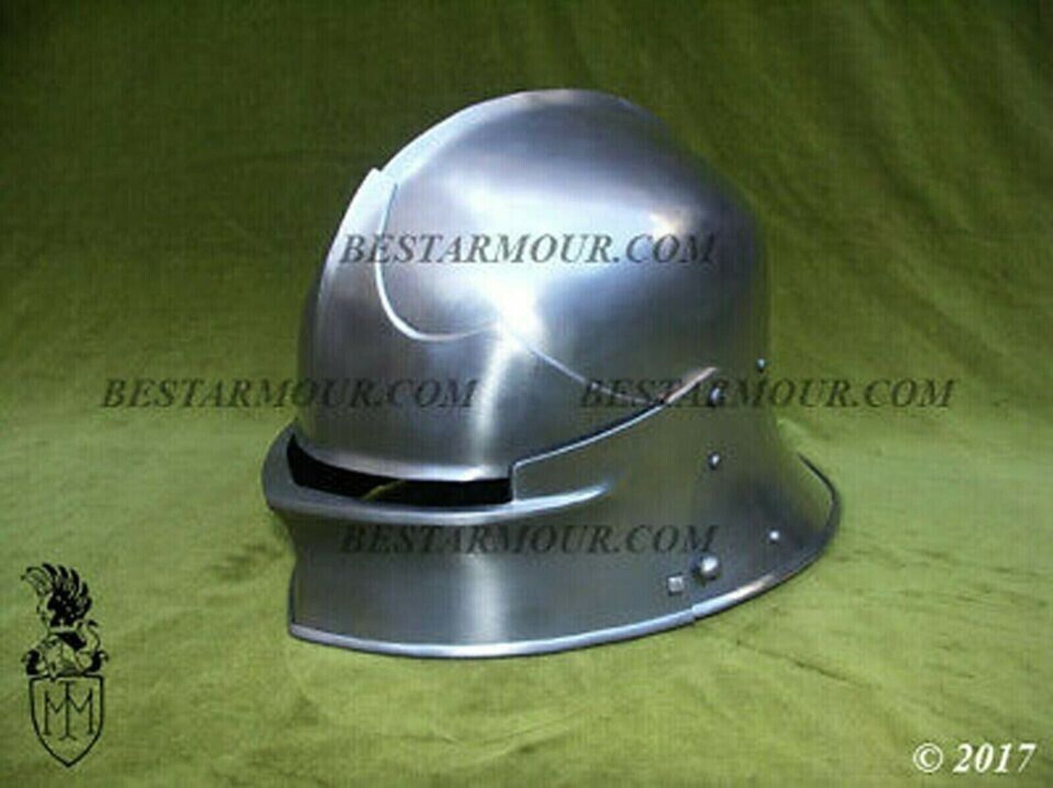 16 GA SCA LARP German Sallet Helmet Medieval Costume Armor Helmet Replica design 16 GA SCA LARP German Sallet Helmet Medieval Costume Armor Helmet Replica design
