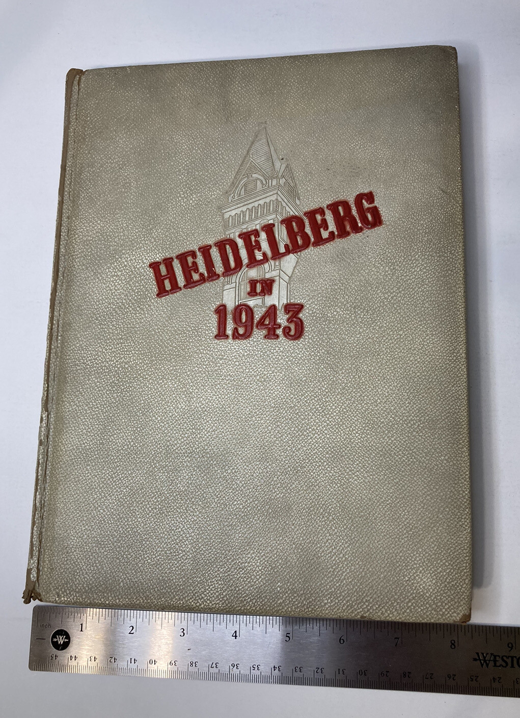 1943 WW2 Era VINTAGE Yearbook Heidelberg In Aurora Ohio OH 8 x 11 Inches 1943 WW2 Era VINTAGE Yearbook Heidelberg In Aurora Ohio OH 8 x 11 Inches