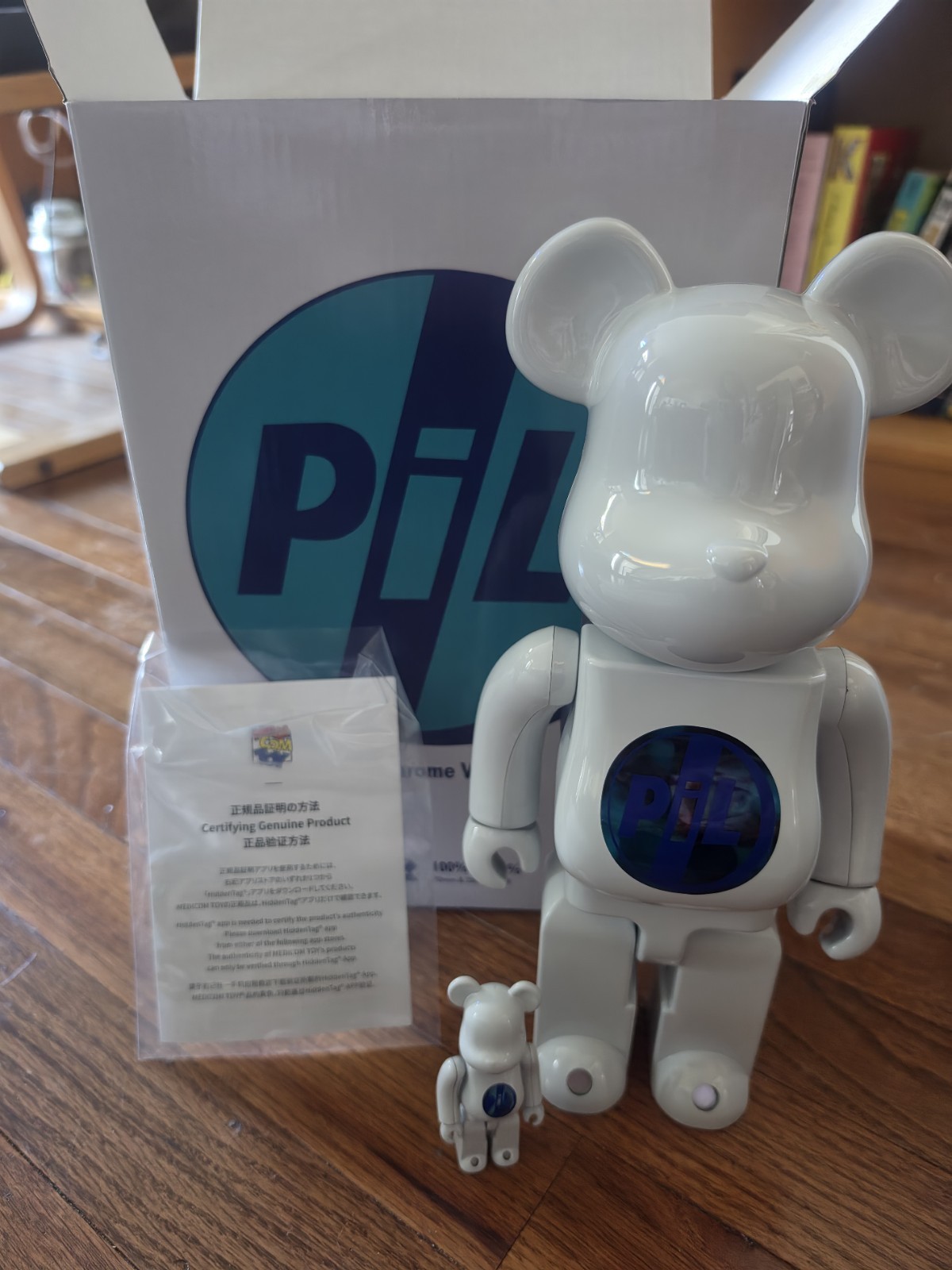 Medicom Toy BE@RBRICK Bearbrick 400%+100% Pil CHROME Ver. Authentic Goods Medicom Toy BE@RBRICK Bearbrick 400%+100% Pil CHROME Ver. Authentic Goods