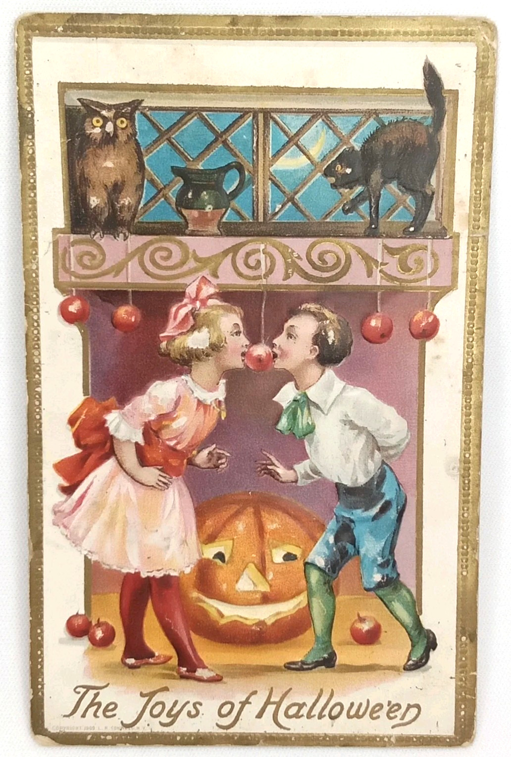 Antique 1909 L R Conwell Series No 248 Halloween Postcard The Joys Of Hallowe'en Antique 1909 L R Conwell Series No 248 Halloween Postcard The Joys Of Hallowe'en