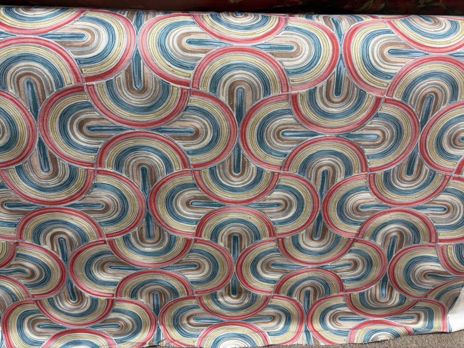 Hand Made Silk/Cotton Embroidery From France 10 Yards - MSRP: $721/Yard Hand Made Silk/Cotton Embroidery From France 10 Yards - MSRP: $721/Yard