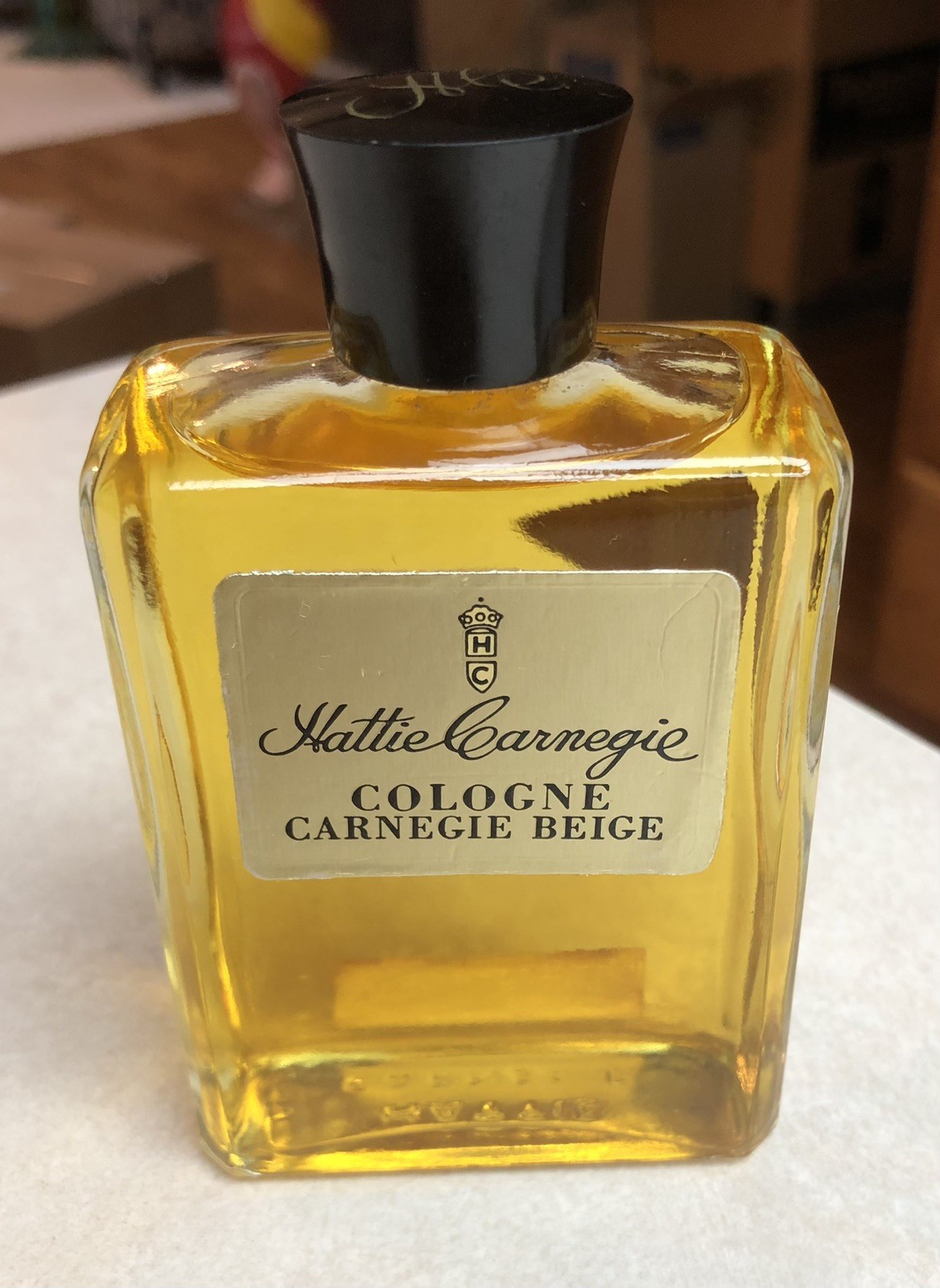 VINTAGE Hattie Carnegie COLOGNE CARNEGIE BEIGE 4oz New VINTAGE Hattie Carnegie COLOGNE CARNEGIE BEIGE 4oz New