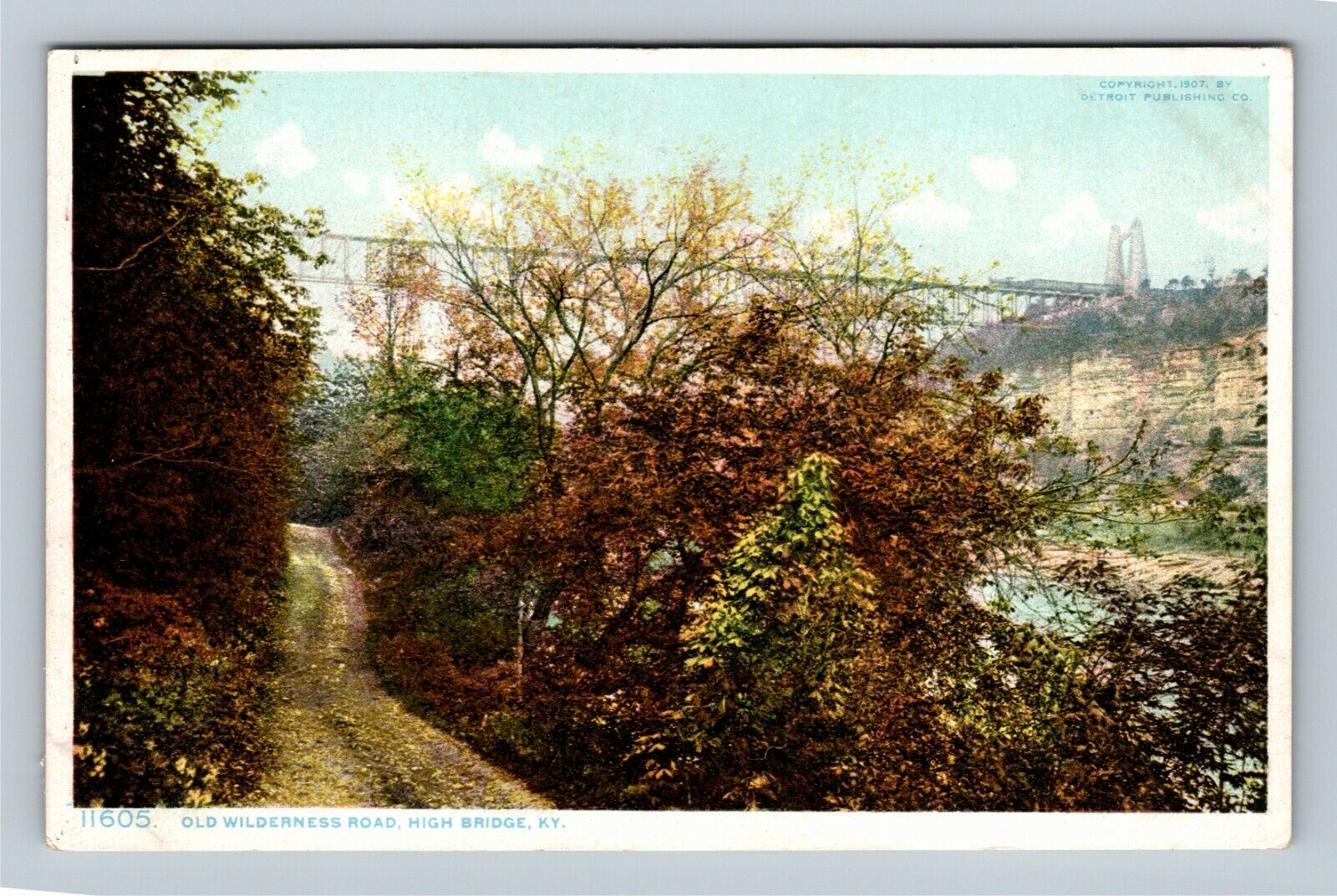 High Bridge KY, Old Wilderness Road, Kentucky c1910 Vintage Postcard