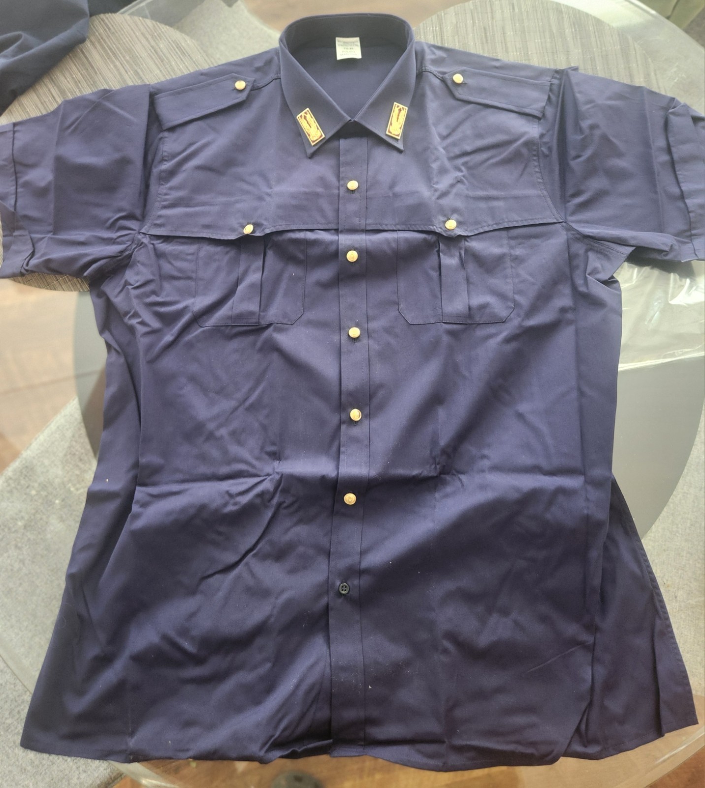 Authentic Italian military short sleeve Dark Blue XL. New in box. Authentic Italian military short sleeve Dark Blue XL. New in box.