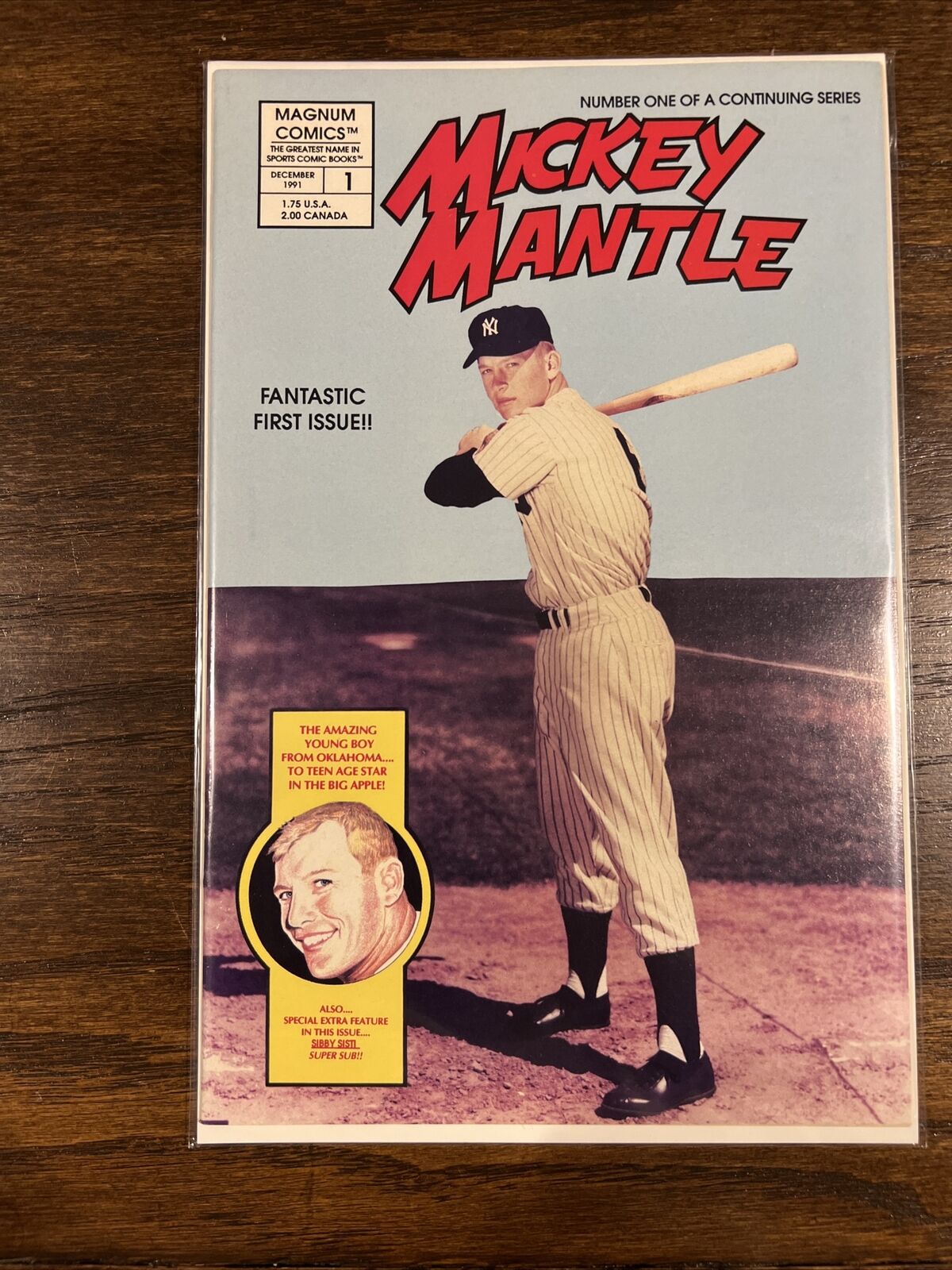 Mickey Mantle magnum comic issue 1 sealed