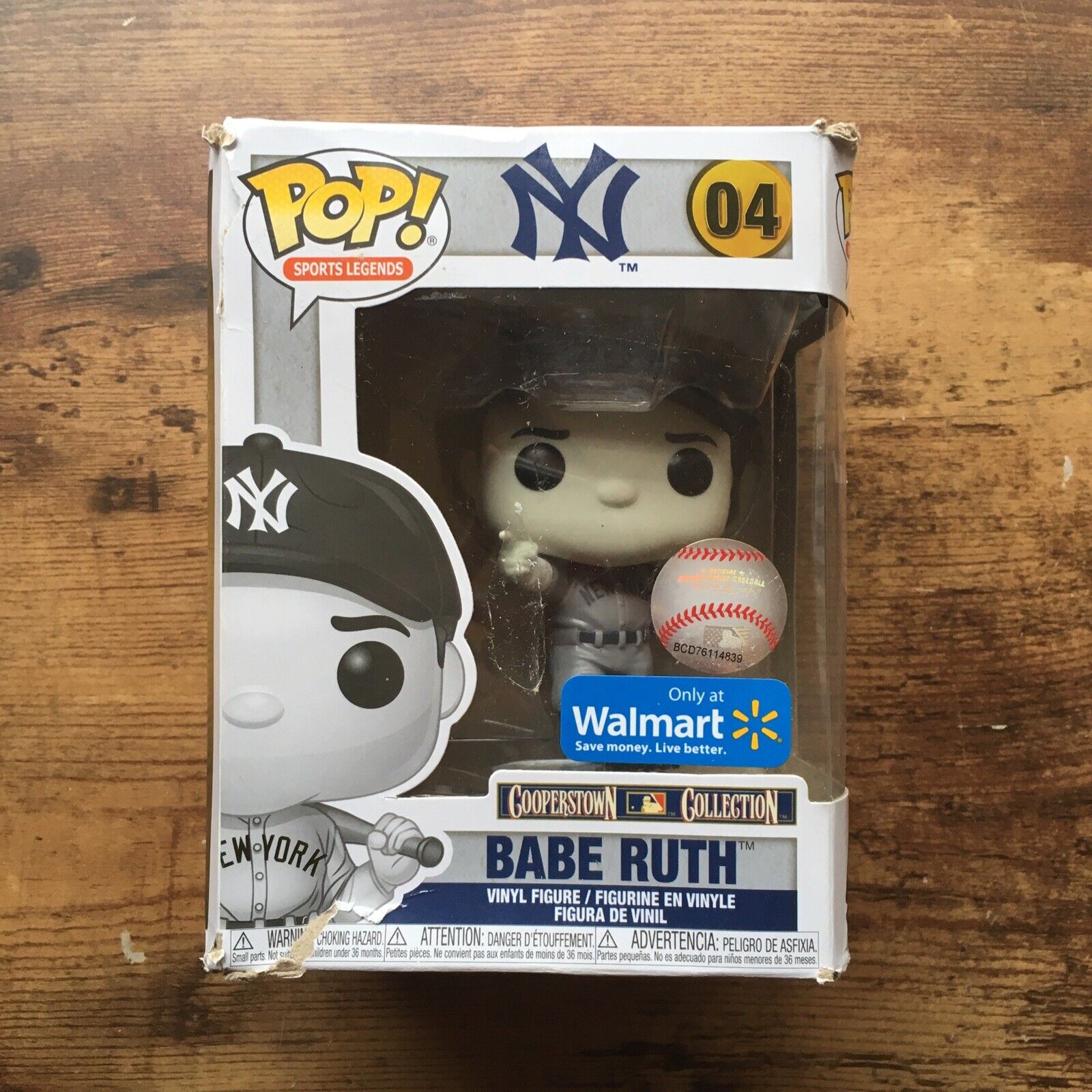 Funko Pop Sports Legends: Babe Ruth #04 (Blk & White) - Walmart Exclusive