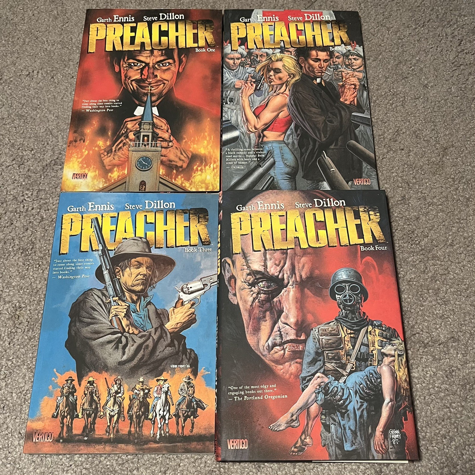 Preacher complete Vol 1-4TPB lot Brand New- 1 Hardcover Preacher complete Vol 1-4TPB lot Brand New- 1 Hardcover