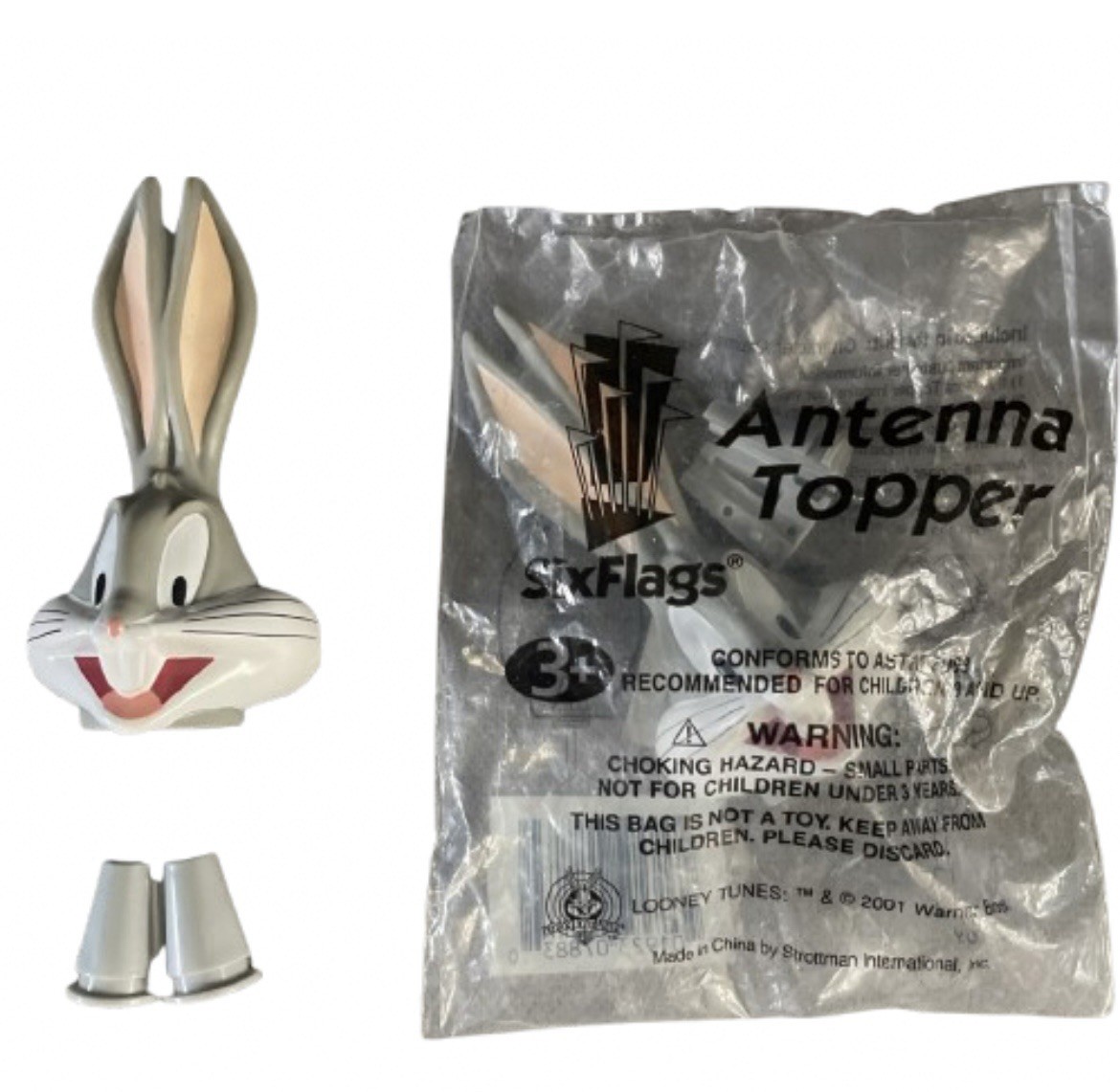 Vintage Bugs Bunny Antenna Topper 2001 Six Flags Looney Tunes BRAND NEW, Sealed Vintage Bugs Bunny Antenna Topper 2001 Six Flags Looney Tunes BRAND NEW, Sealed