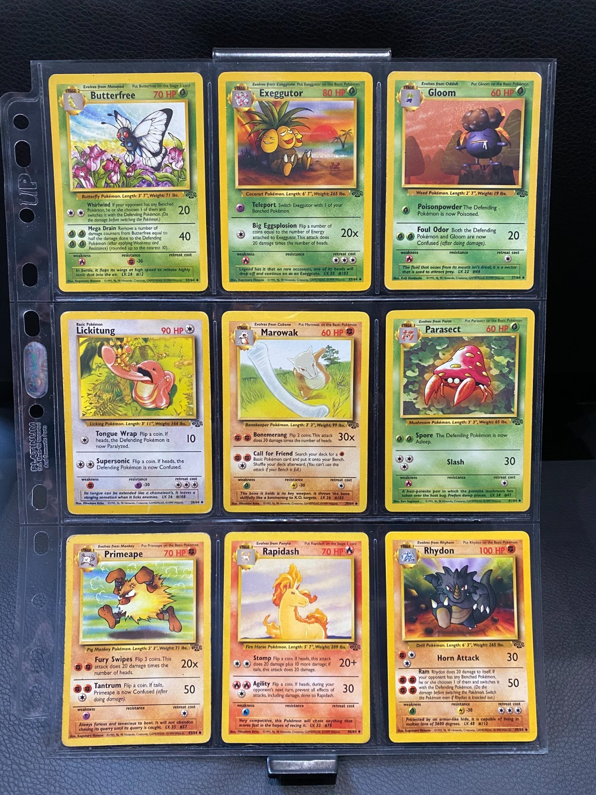 Jungle Set - Vintage 1999 Pokemon Cards Bundle - No duplicates x23