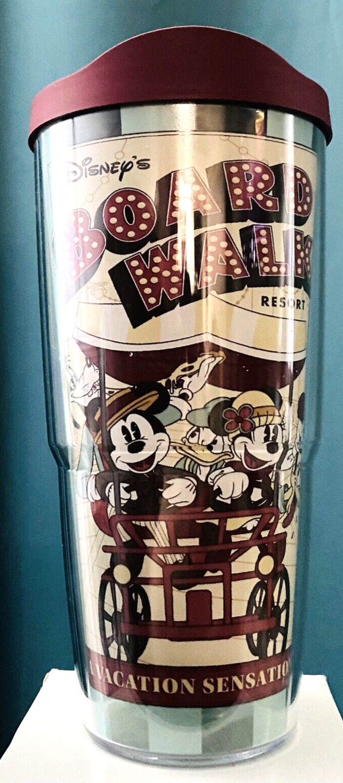 Disney Parks Boardwalk Resort Tervis Tumbler Cup 24oz. Mickey Minnie Mouse NEW