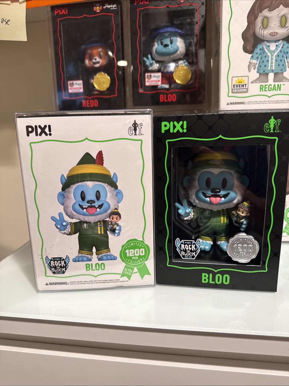 Thrilljoy PIX Bloo Buddy The Elf 1200 PCS LE Rock The Block SDCC 2026 HERO Thrilljoy PIX Bloo Buddy The Elf 1200 PCS LE Rock The Block SDCC 2026 HERO