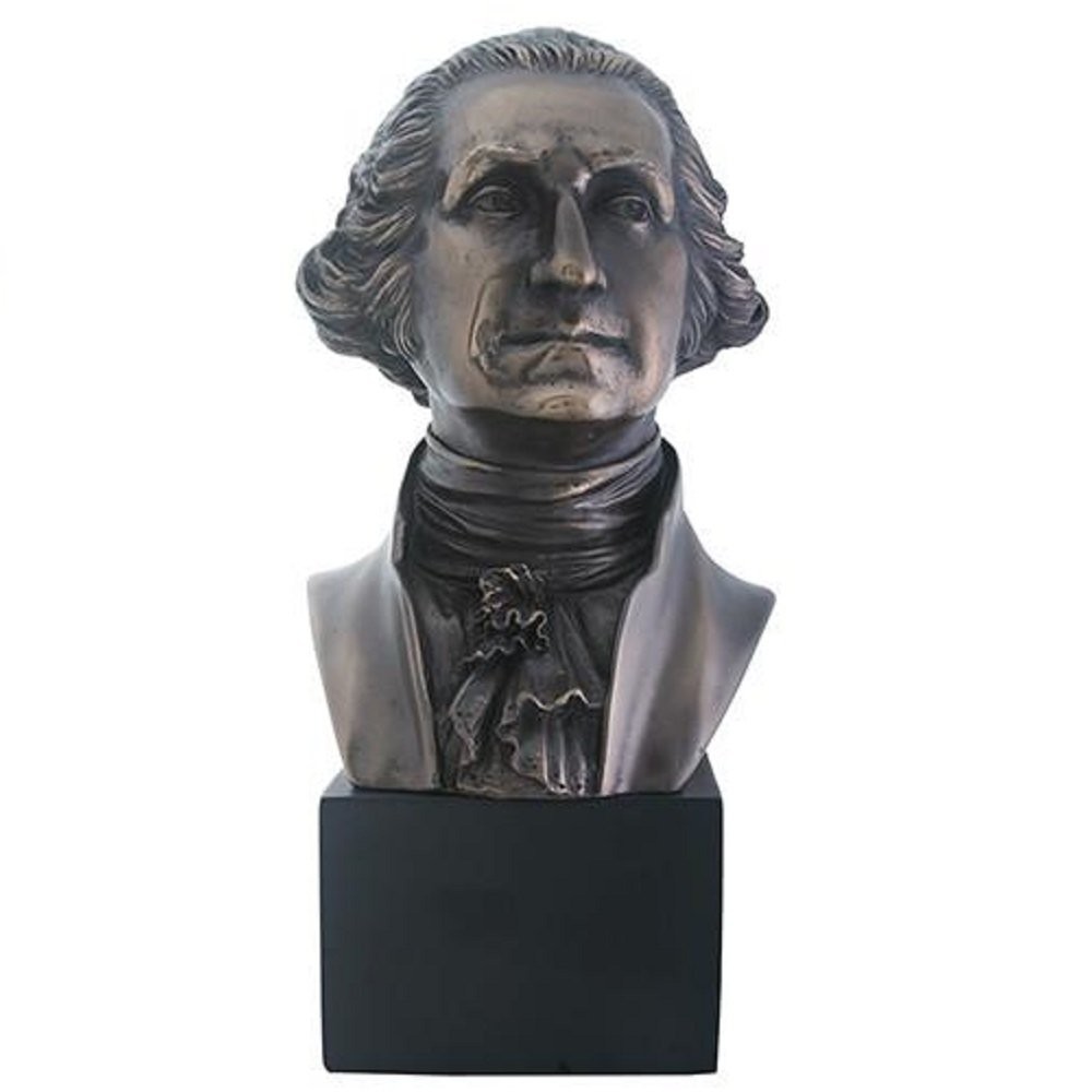 Summit President George Washington Bust Statue Sculpture, Bronze Finish Summit President George Washington Bust Statue Sculpture, Bronze Finish