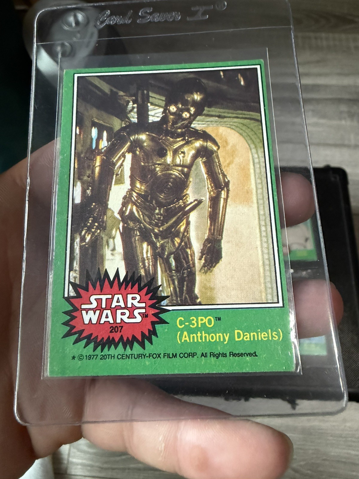 1977 topps star wars c-3po error card 207 1977 topps star wars c-3po error card 207