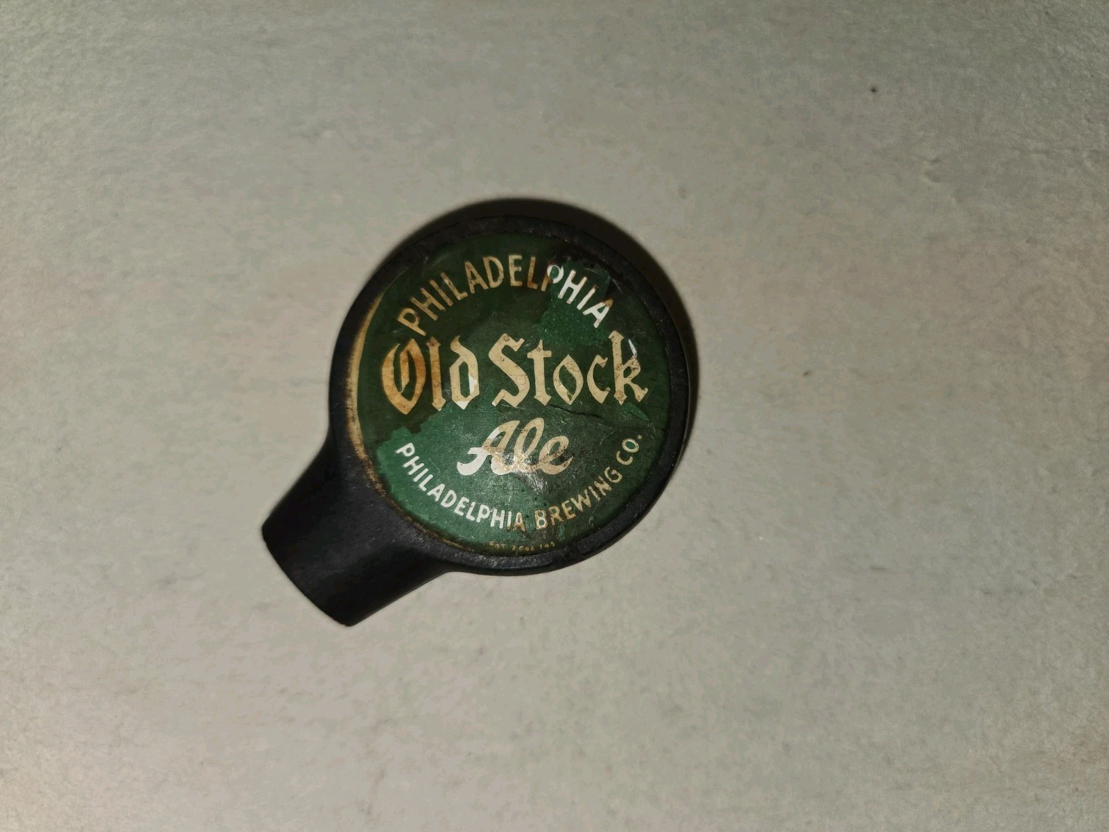 Vintage 1930s Kooler-Keg Philadelphia Brewing Old Stock Ale Beer Sidewinder Knob Vintage 1930s Kooler-Keg Philadelphia Brewing Old Stock Ale Beer Sidewinder Knob