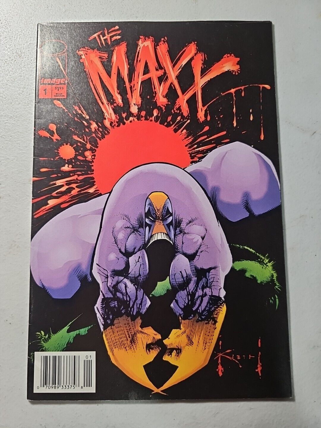 The Maxx #1 Image Comics Newsstand Variant 1993 Sam Keith 