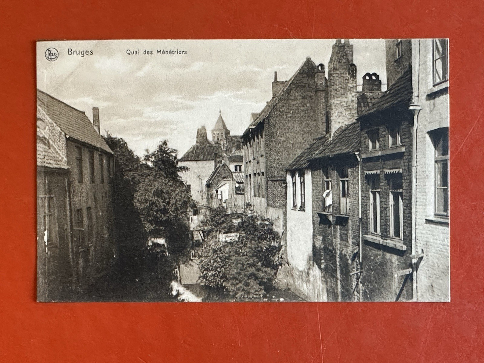 1909 BRUGES BELGIUM Antique Postcard ~ QUAI DES MENETRIERS ~ QUAY CANAL HOUSES 1909 BRUGES BELGIUM Antique Postcard ~ QUAI DES MENETRIERS ~ QUAY CANAL HOUSES
