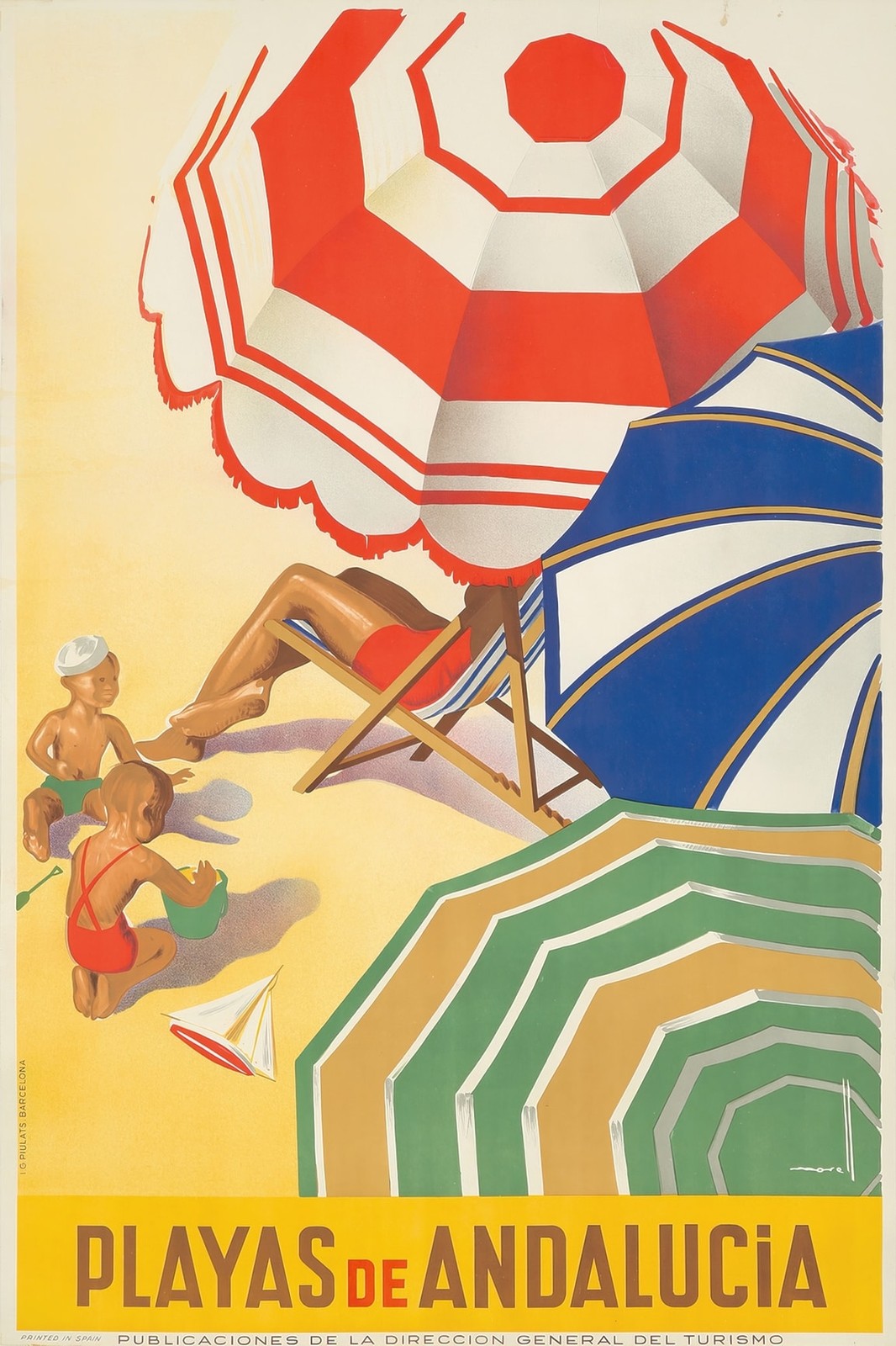🏖️ Playas de Andalucia Vintage Travel Poster - 24x36” - Gallery Grade Print
