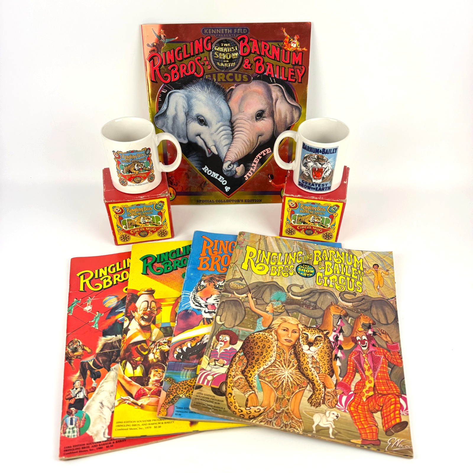 Vintage Ringling Bros and Barnum & Bailey Circus Memorabilia Lot 1970s - 1990s