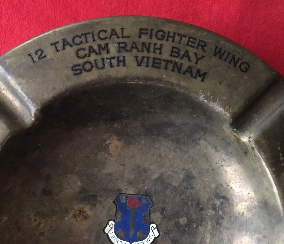 VIETNAM 1968-1969 - CAM RANH BAY - BILL REED - PERSONAL BRASS ASH TRAY VIETNAM 1968-1969 - CAM RANH BAY - BILL REED - PERSONAL BRASS ASH TRAY