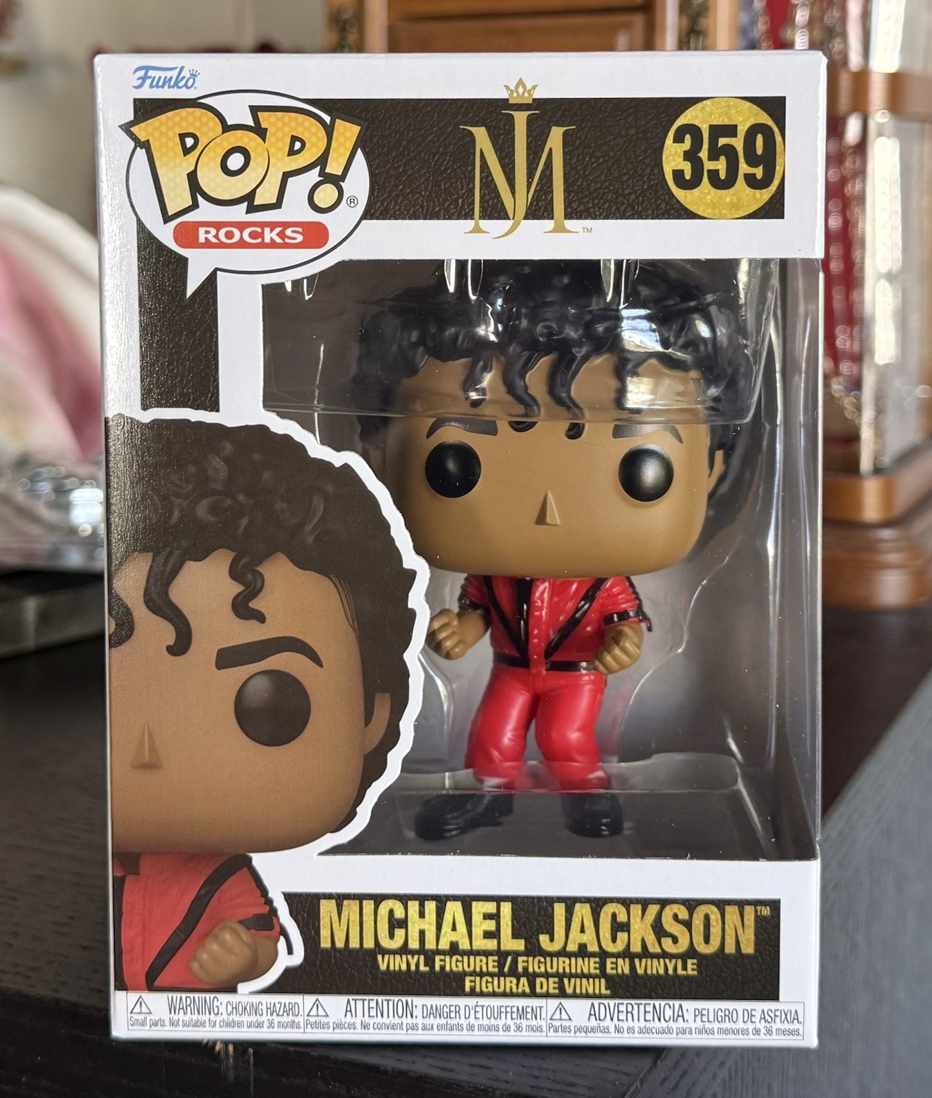 Funko Pop Rocks: MICHAEL JACKSON #359 (Thriller Video 1984) w/Protector Funko Pop Rocks: MICHAEL JACKSON #359 (Thriller Video 1984) w/Protector