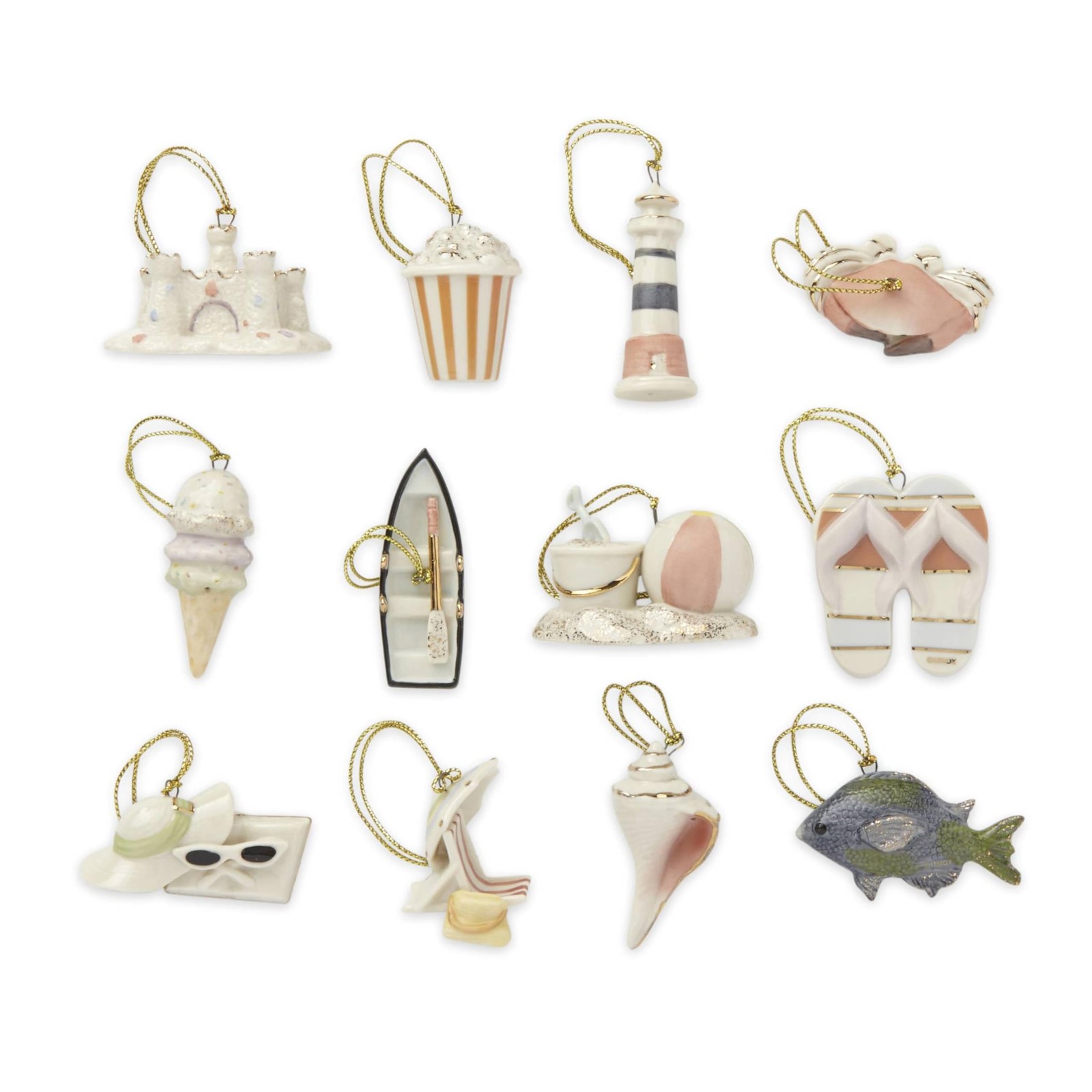 Lenox Summer 12-Piece Mini Hanging Ornament Set Lenox Summer 12-Piece Mini Hanging Ornament Set