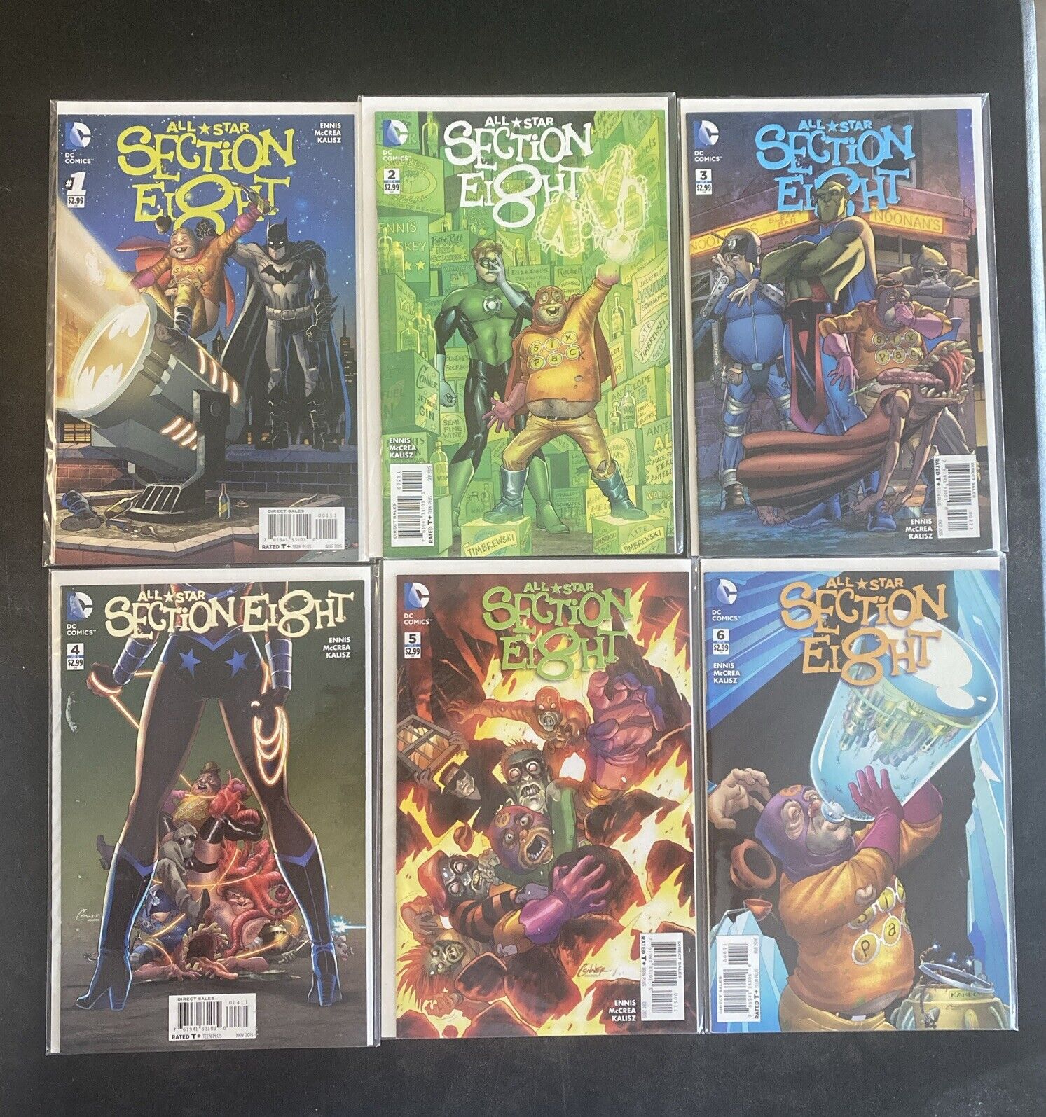 All-Star Section Eight #1-6 COMPLETE RUN (2015) NM