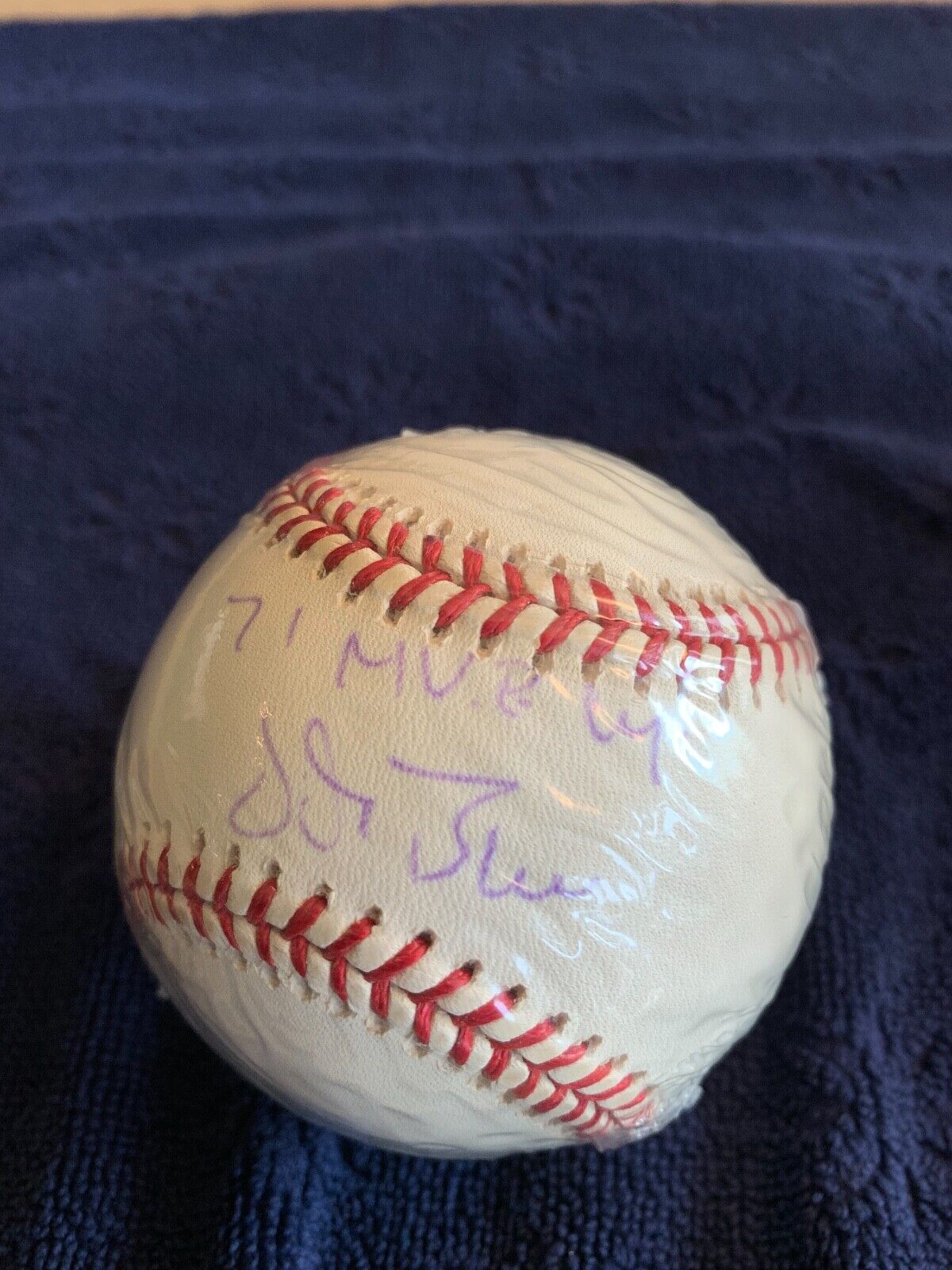 Vida Blue 71 MVP/ CY Autographed OML Baseball w/COA