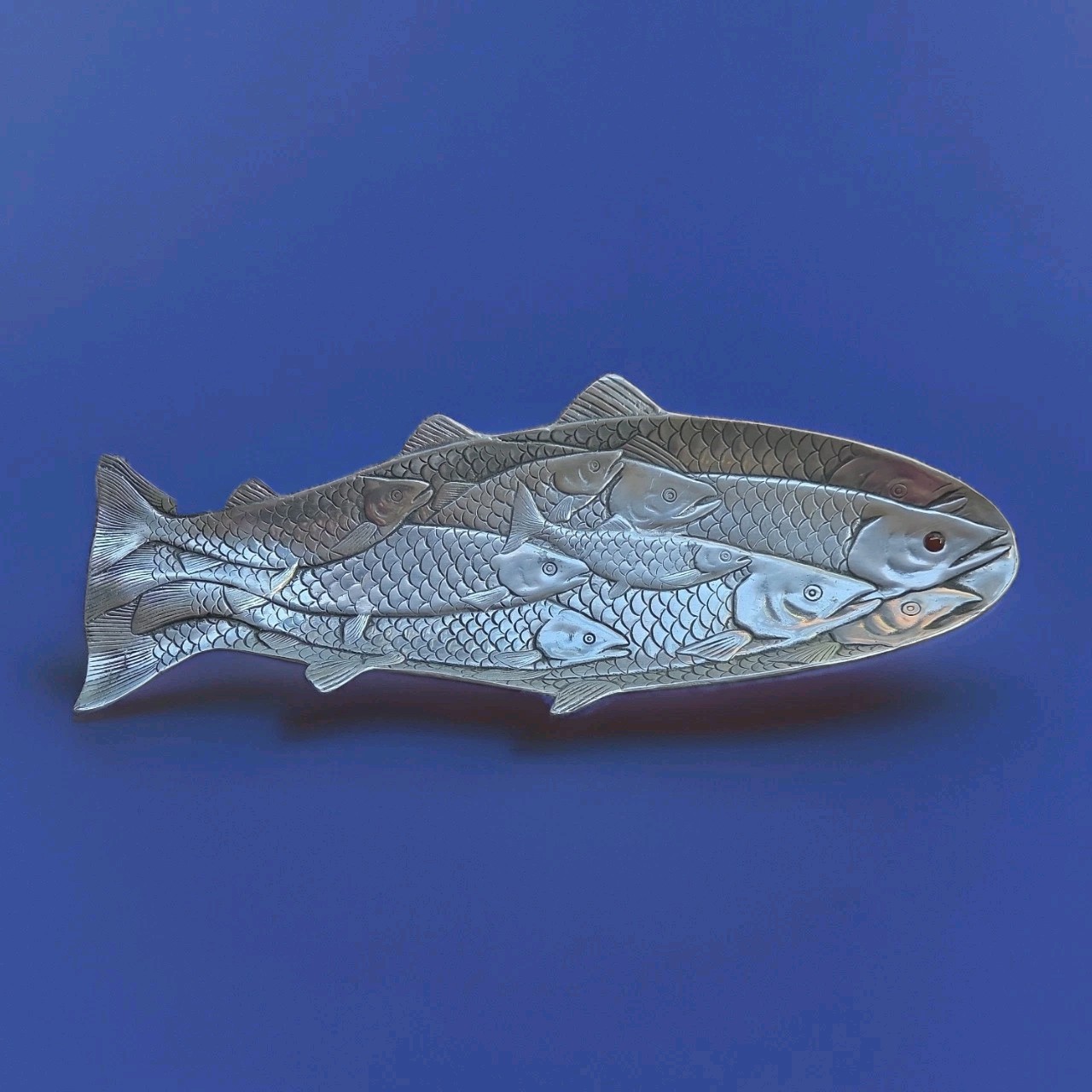 Arthur Court Fish Salmon Platter Serving Tray 18.5” x 6” Red Eye BEAUTY 1985 Vtg Arthur Court Fish Salmon Platter Serving Tray 18.5” x 6” Red Eye BEAUTY 1985 Vtg