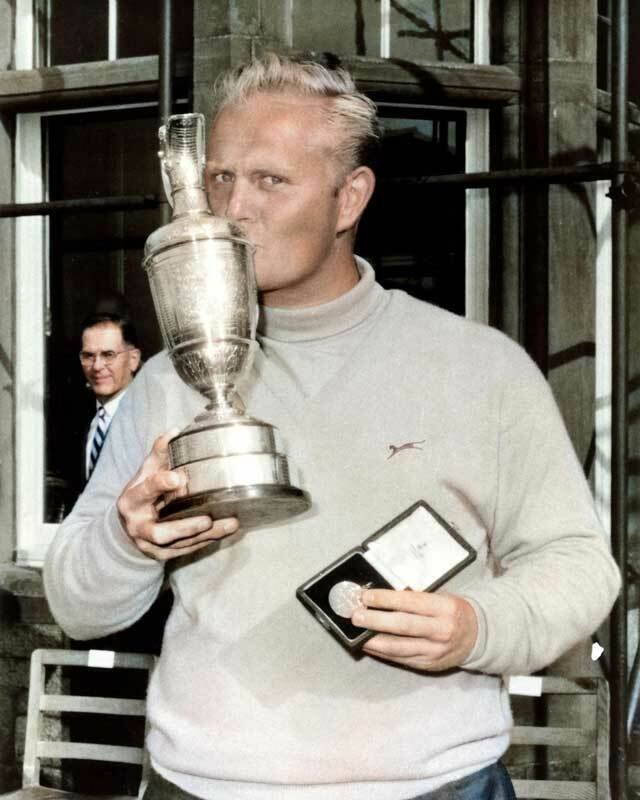 Jack Nicklaus 1966 British Open Championship Golf 8x10 RARE COLOR Photo 601