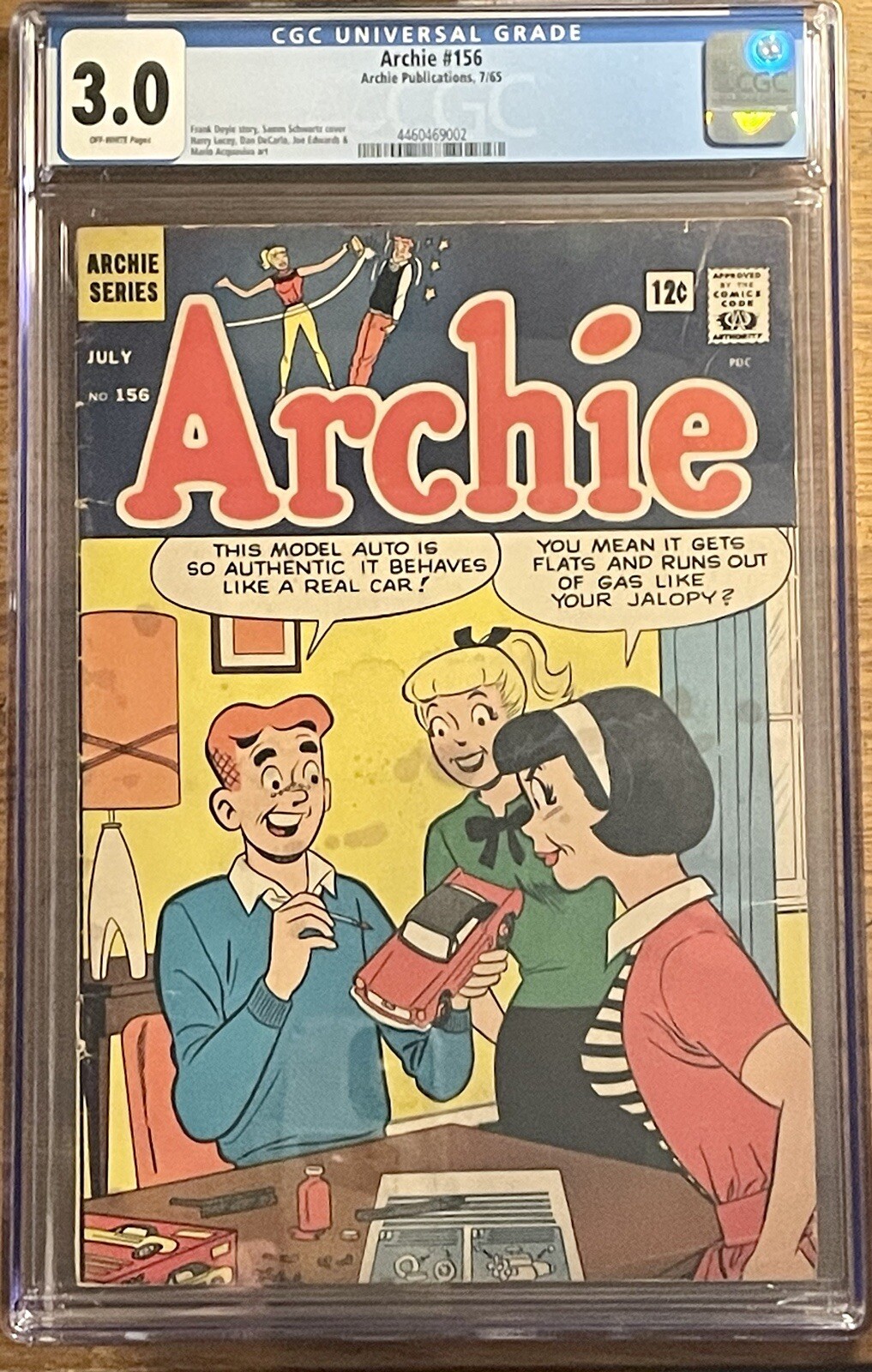 Archie #156 (ARCHIE COMICS Publications, Inc. July 1965) CGC 3.0 Archie #156 (ARCHIE COMICS Publications, Inc. July 1965) CGC 3.0