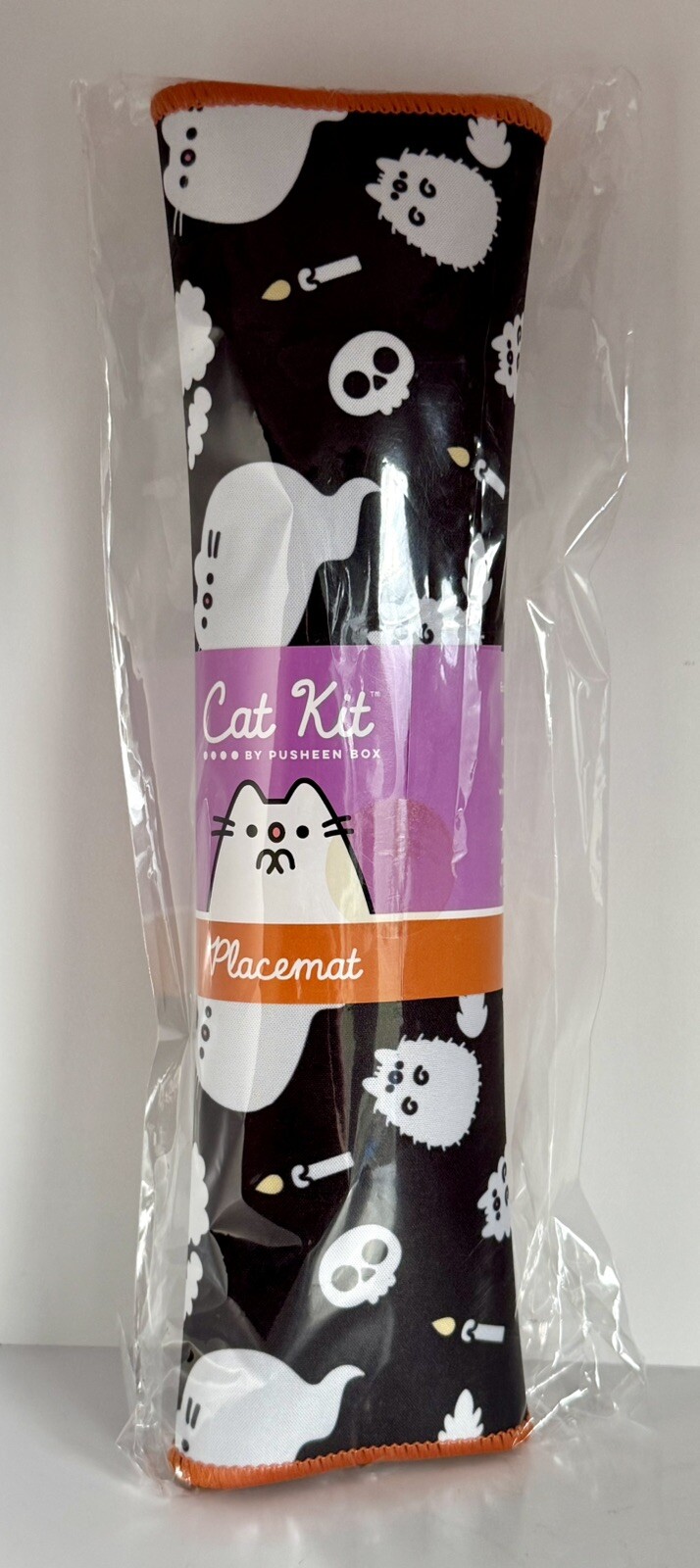 HTF Halloween Skull Pusheen Box Cat Kit Exclusive Boosheen Pet Food Placemat HTF Halloween Skull Pusheen Box Cat Kit Exclusive Boosheen Pet Food Placemat