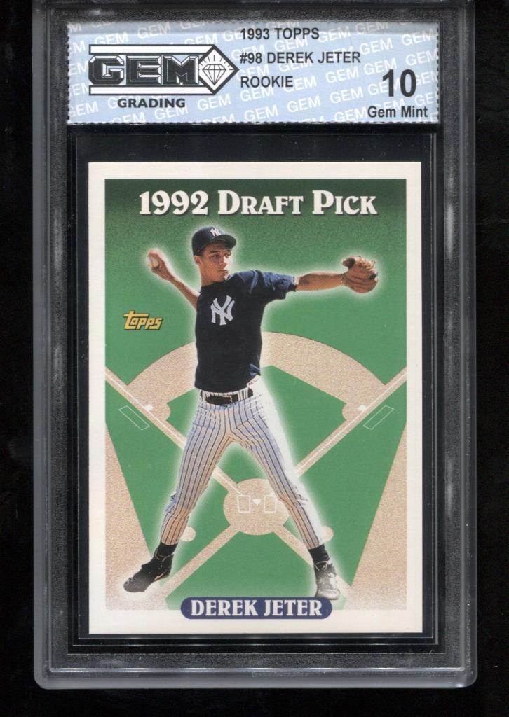 Derek Jeter RC 1993 Topps #98 New York Yankees Rookie GEM MINT 10