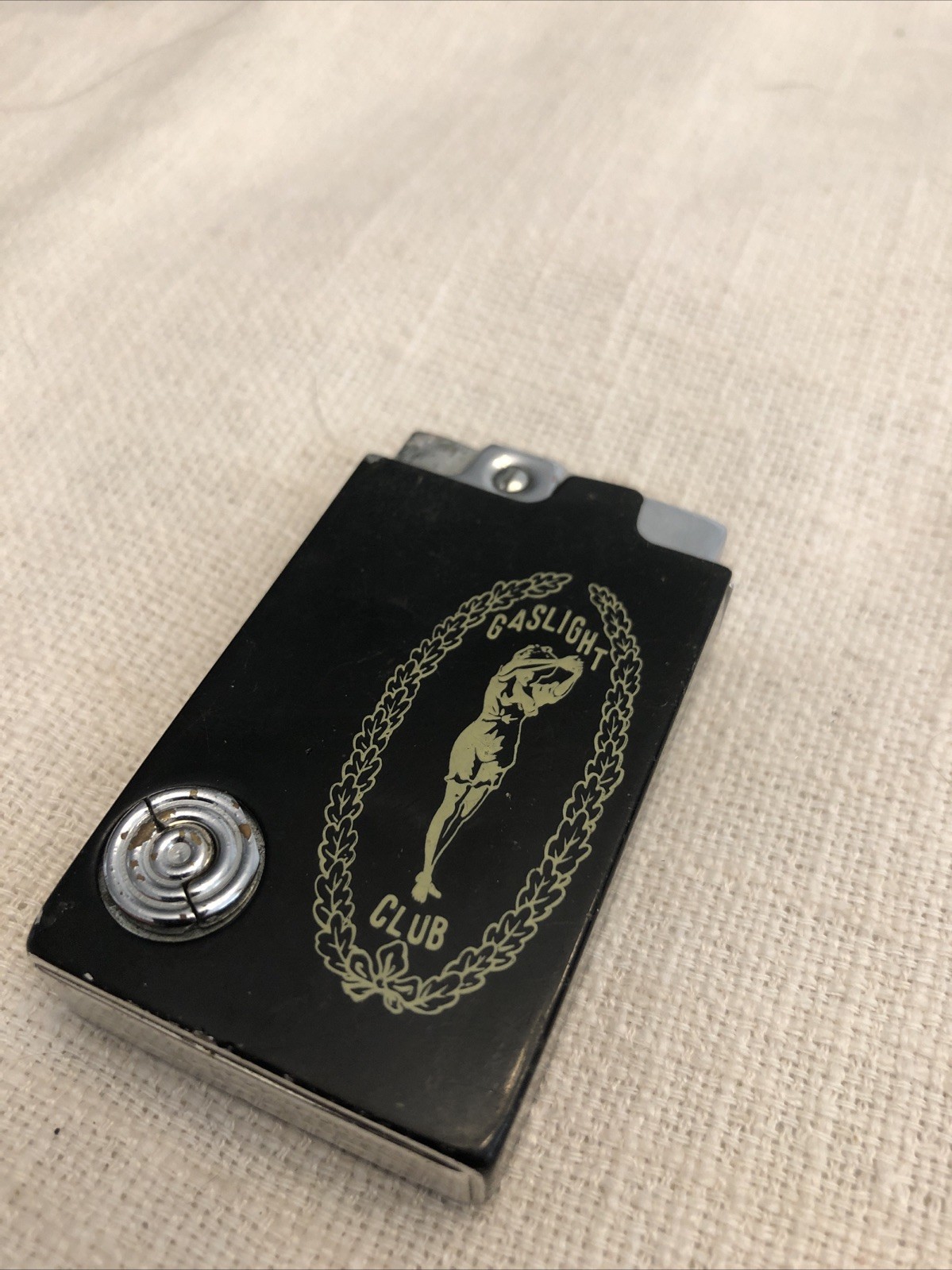 RARE VINTAGE GASLIGHT CLUB CIGARETTES MUSICAL LIGHTER BY SONY-LITE MADE IN JAPAN RARE VINTAGE GASLIGHT CLUB CIGARETTES MUSICAL LIGHTER BY SONY-LITE MADE IN JAPAN