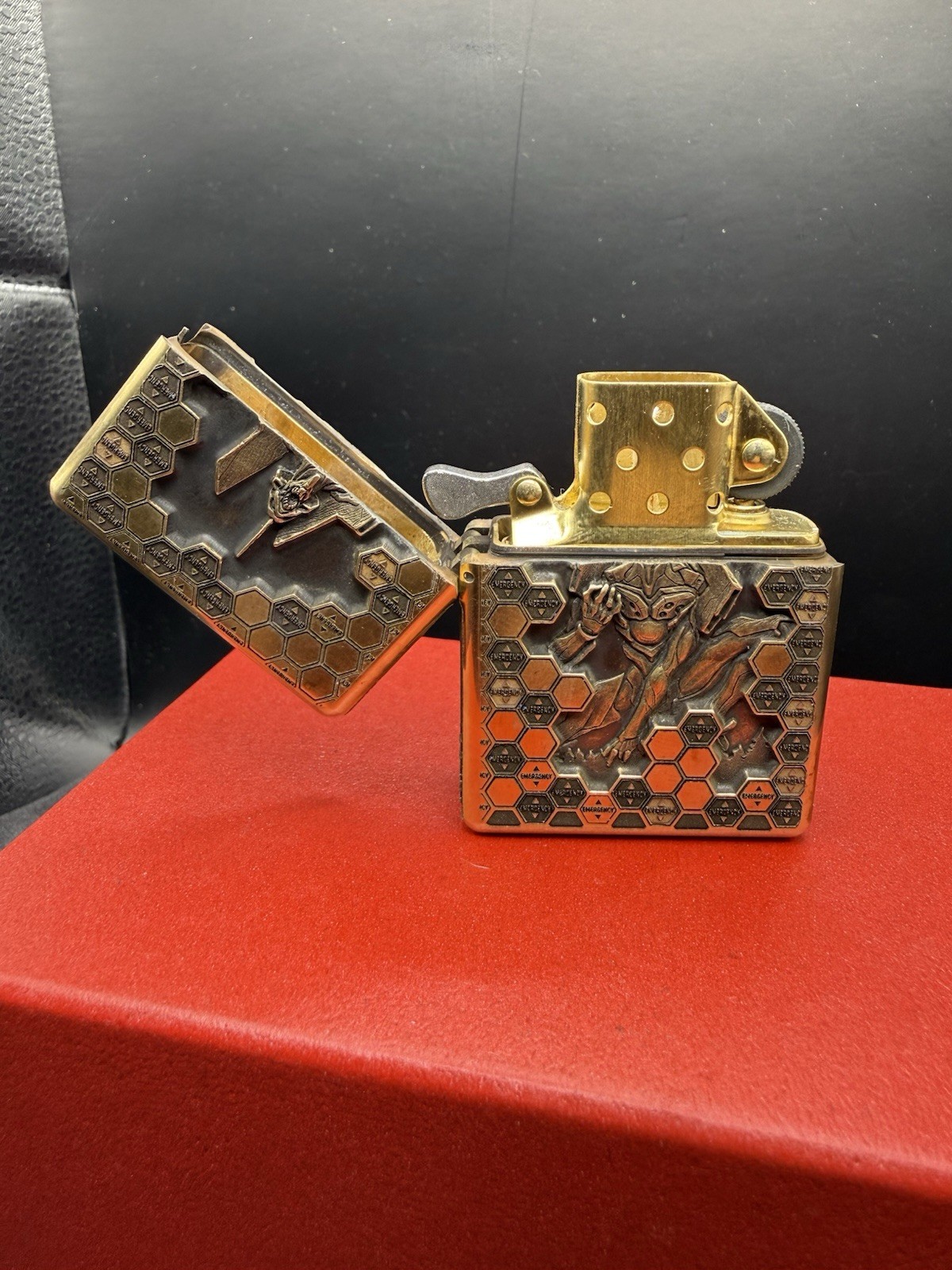neon genesis evangelion Custom Engraved EDC Zorro 912 Heavy Duty Lighter
