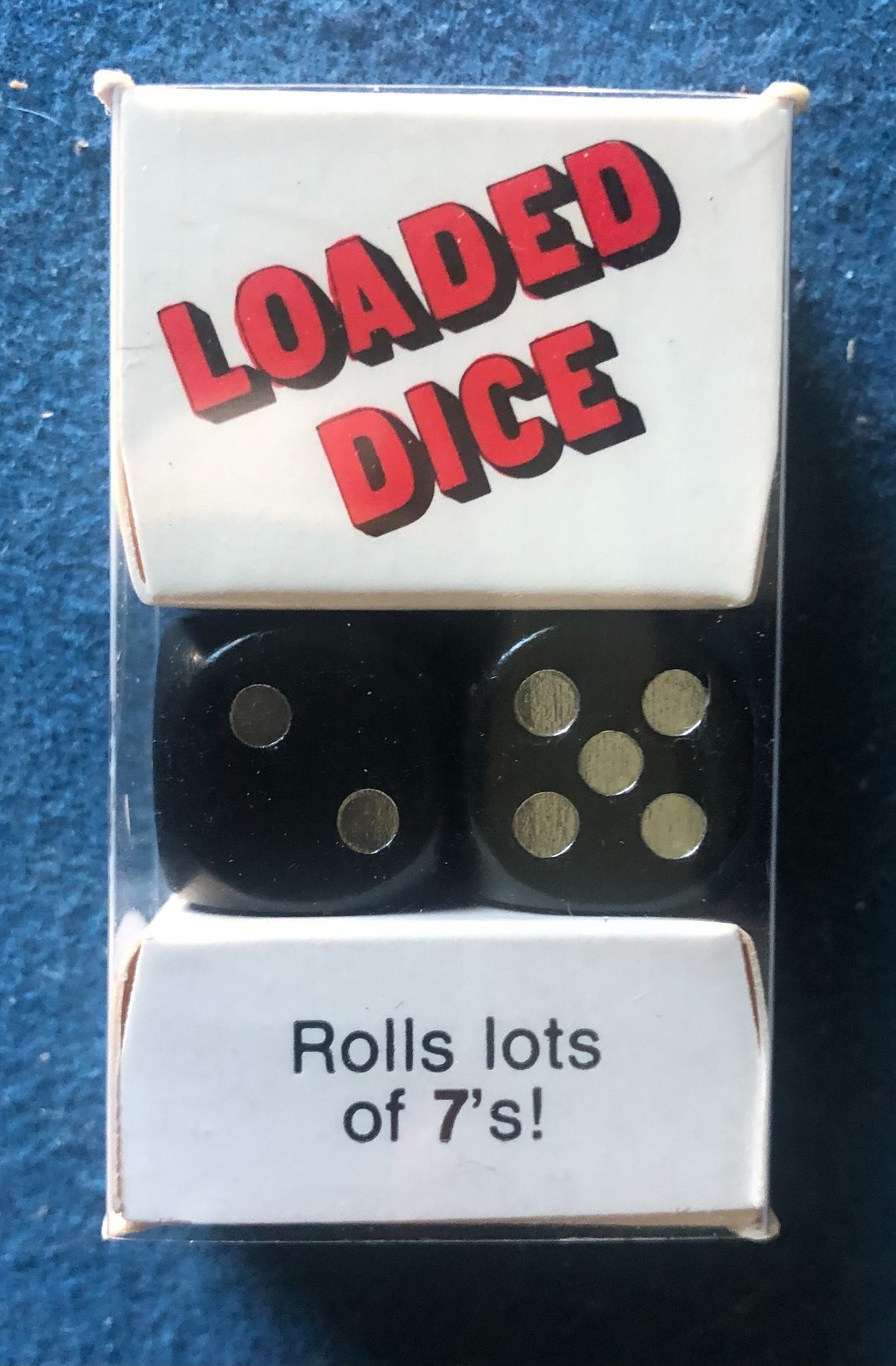 Magic Trick Apparatus REAL Loaded Dice FOR ENTERTAINMENT PURPOSES ONLY